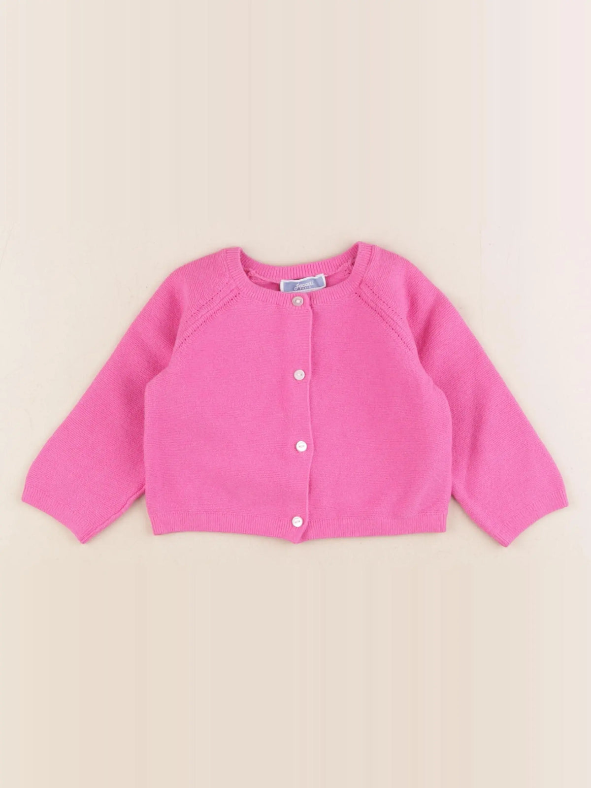 Jacadi - gilet rose - 12 mois