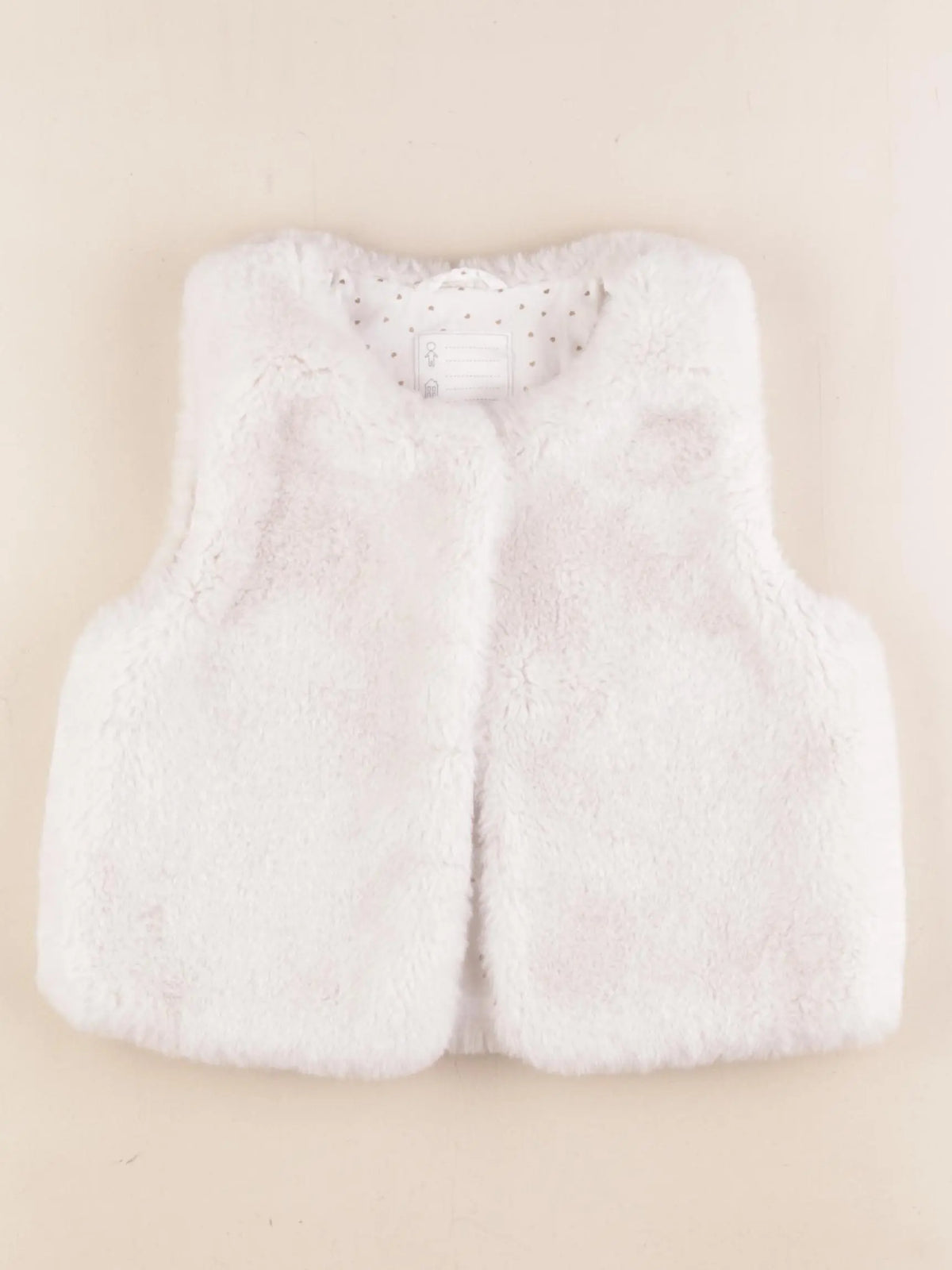 Vertbaudet - gilet blanc - 8 ans