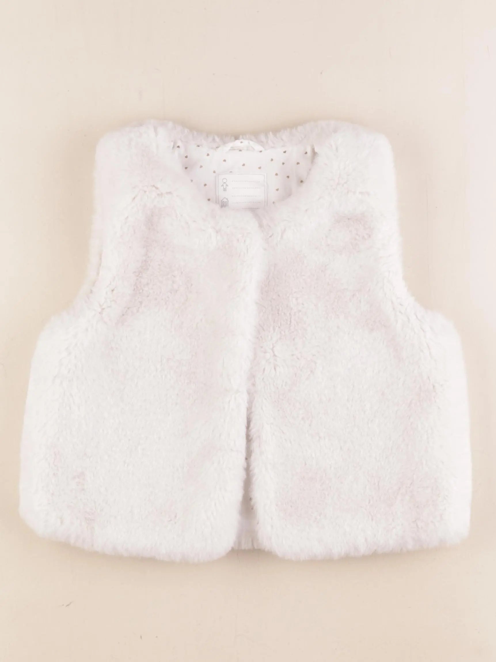 Vertbaudet - gilet blanc - 8 ans