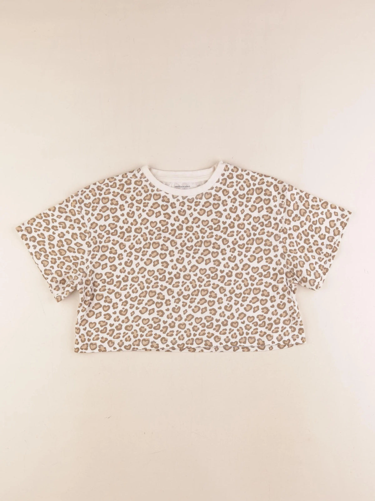 Vertbaudet - tee-shirt marron - 8 ans
