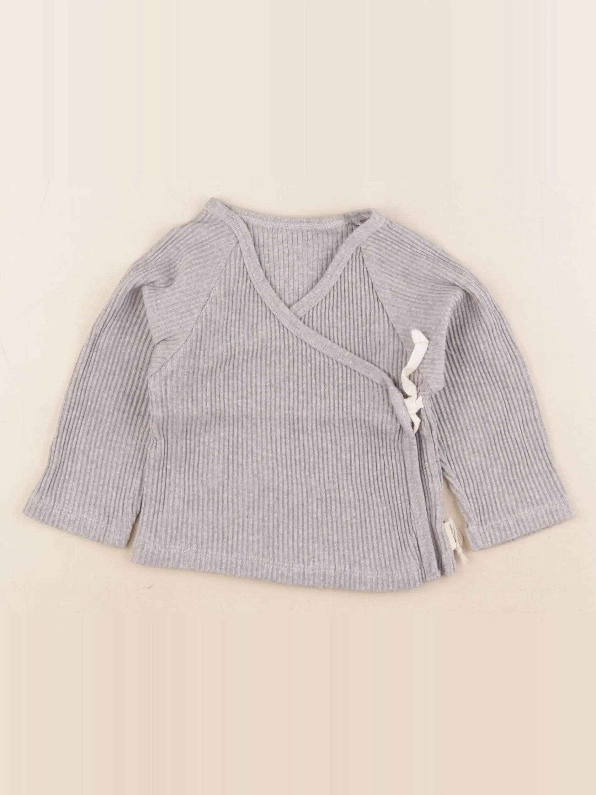 Poudre Organic - gilet gris - 3 mois