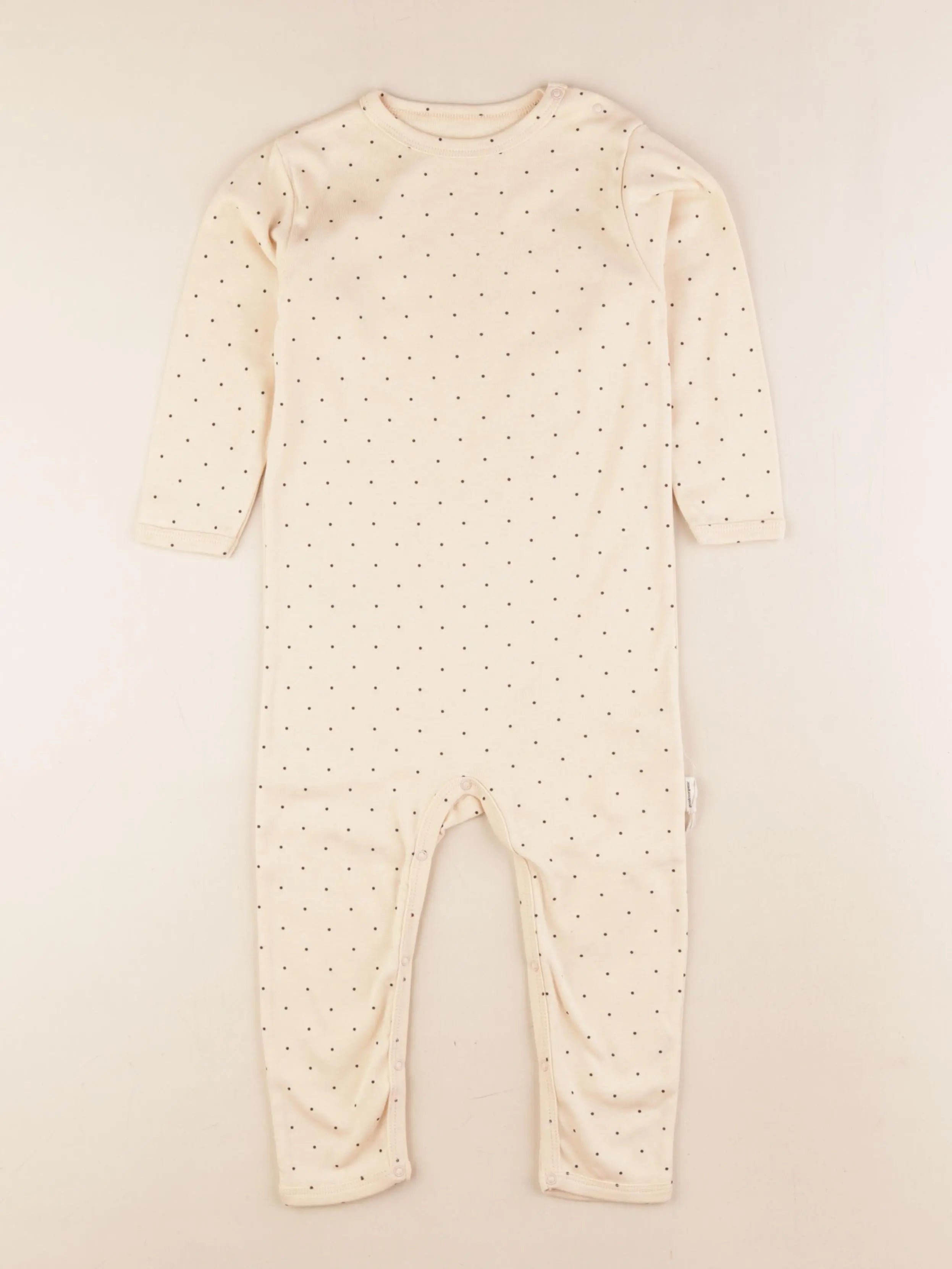 Poudre Organic - pyjama coton beige - 24 mois