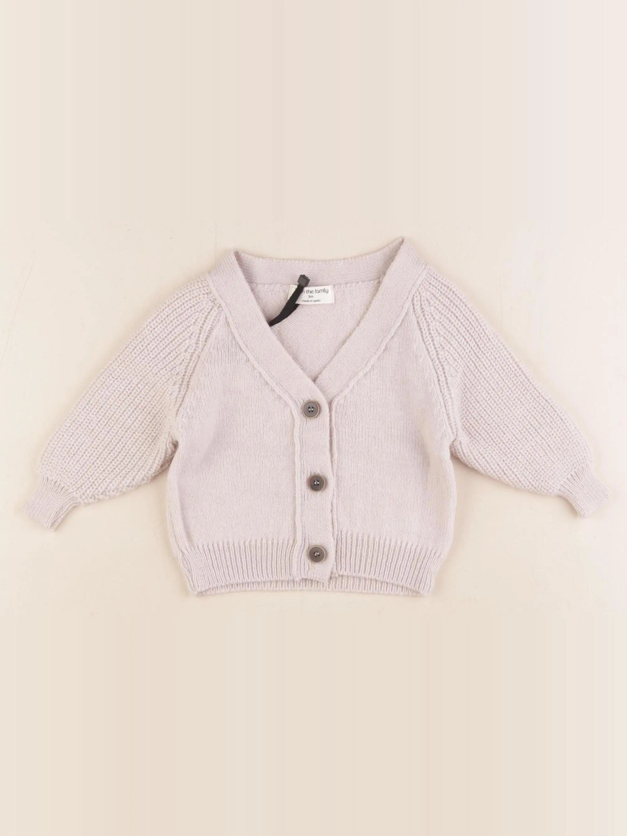 1+ In the family - gilet beige - 9 mois
