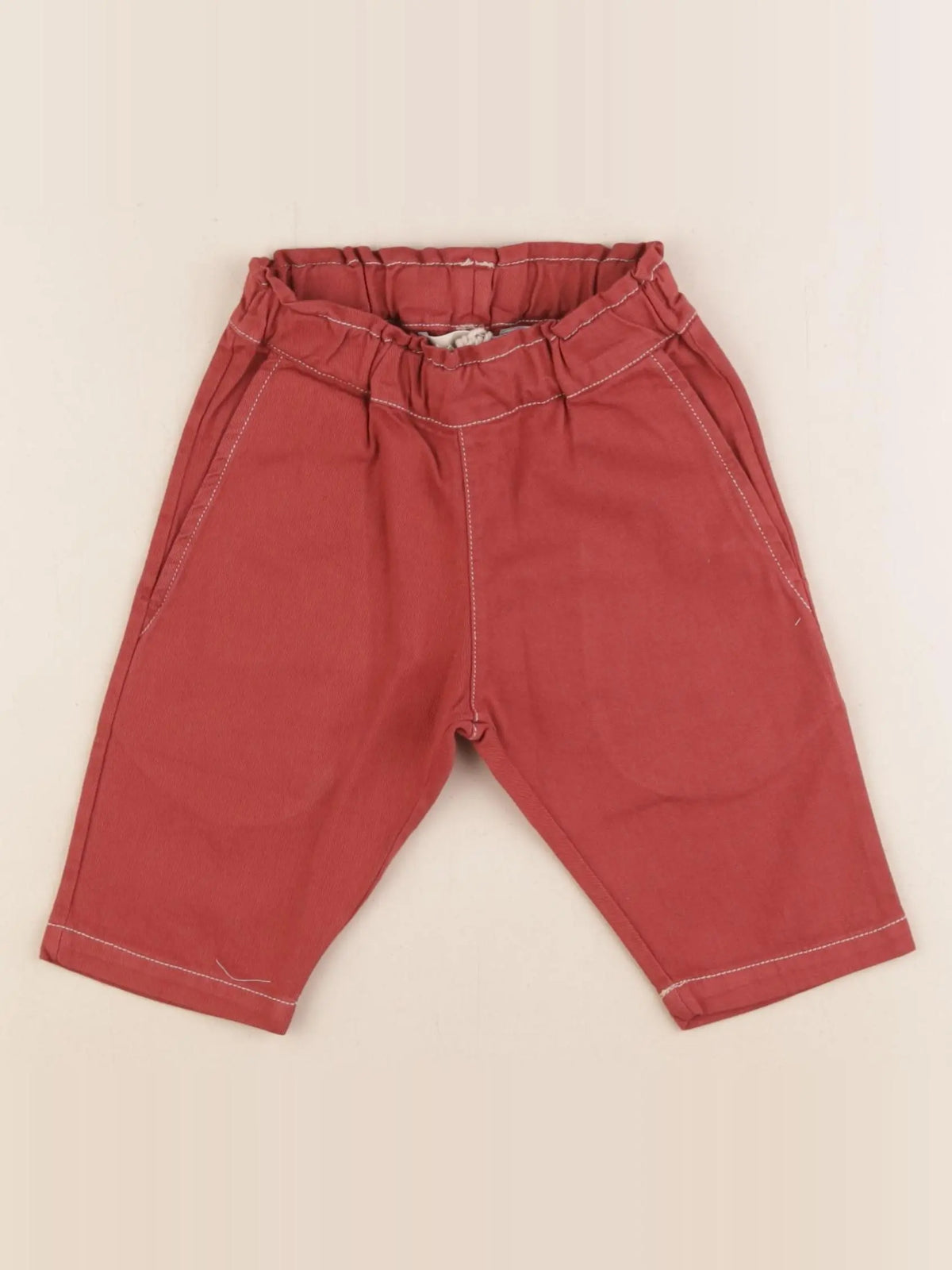 Bonnie & The Gang - pantalon rouge - 3/6 mois