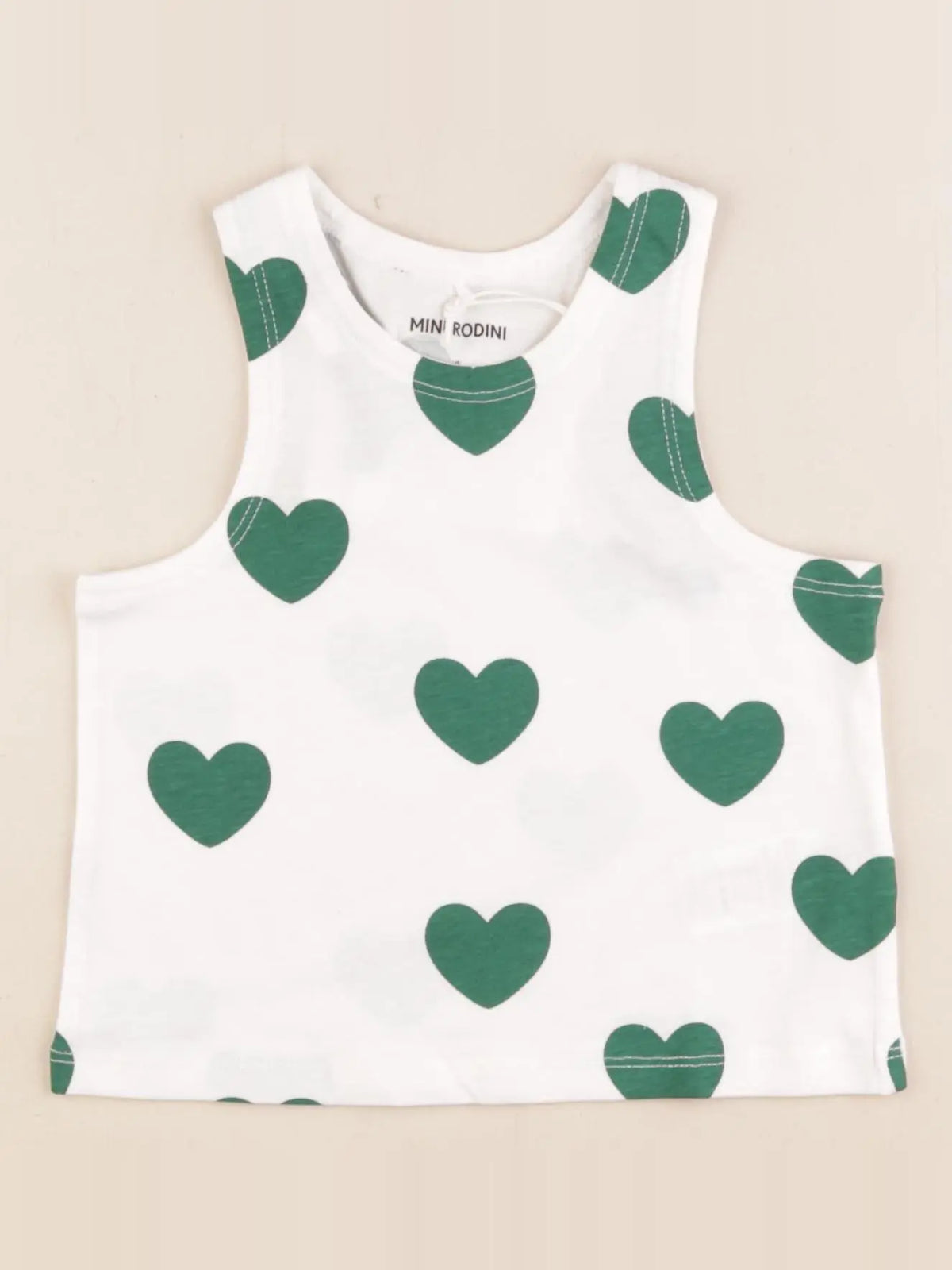 Mini Rodini - débardeur blanc, vert - 9/18 mois