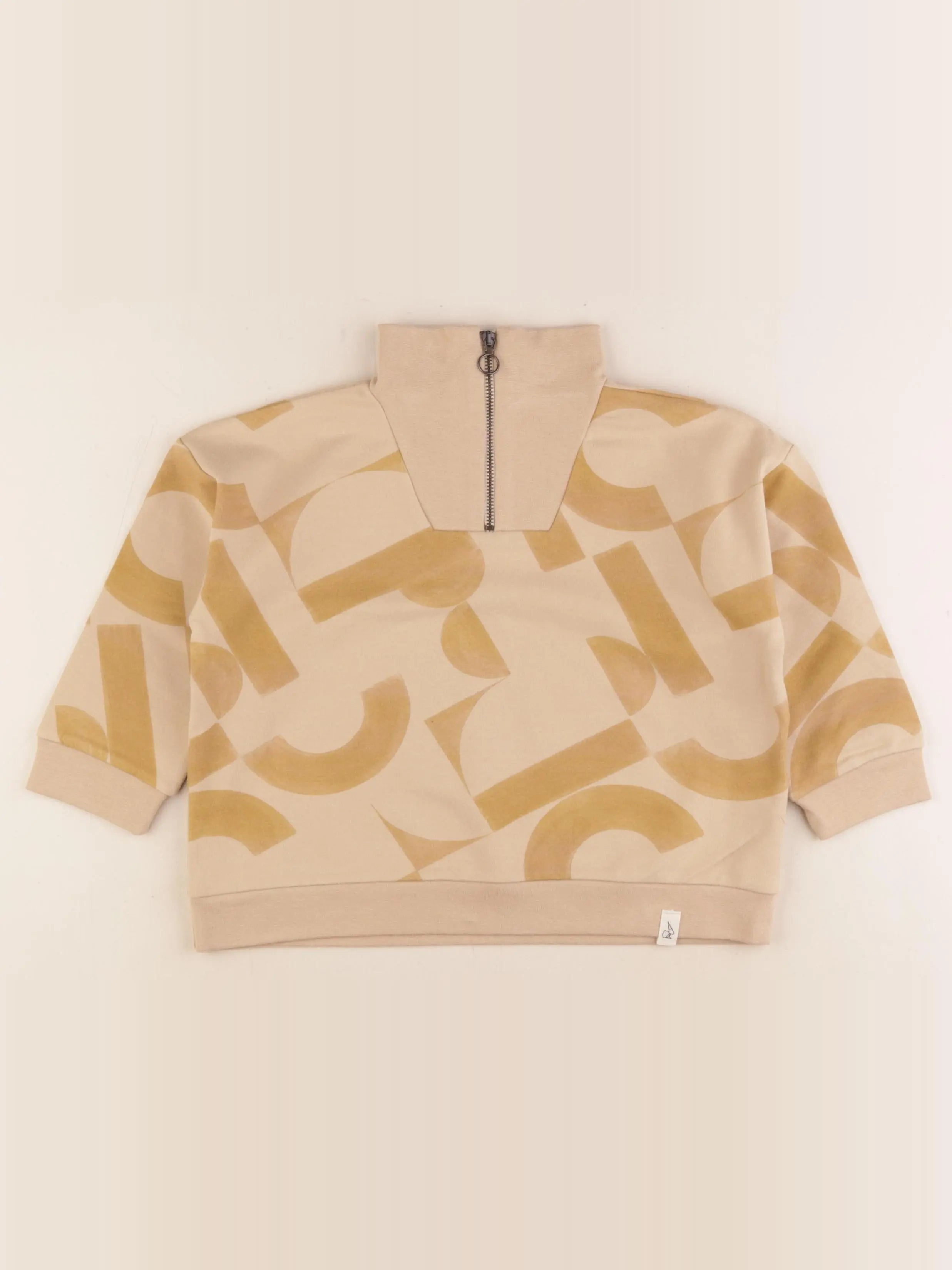 Bonnie & The Gang - sweat beige, marron - 3 ans