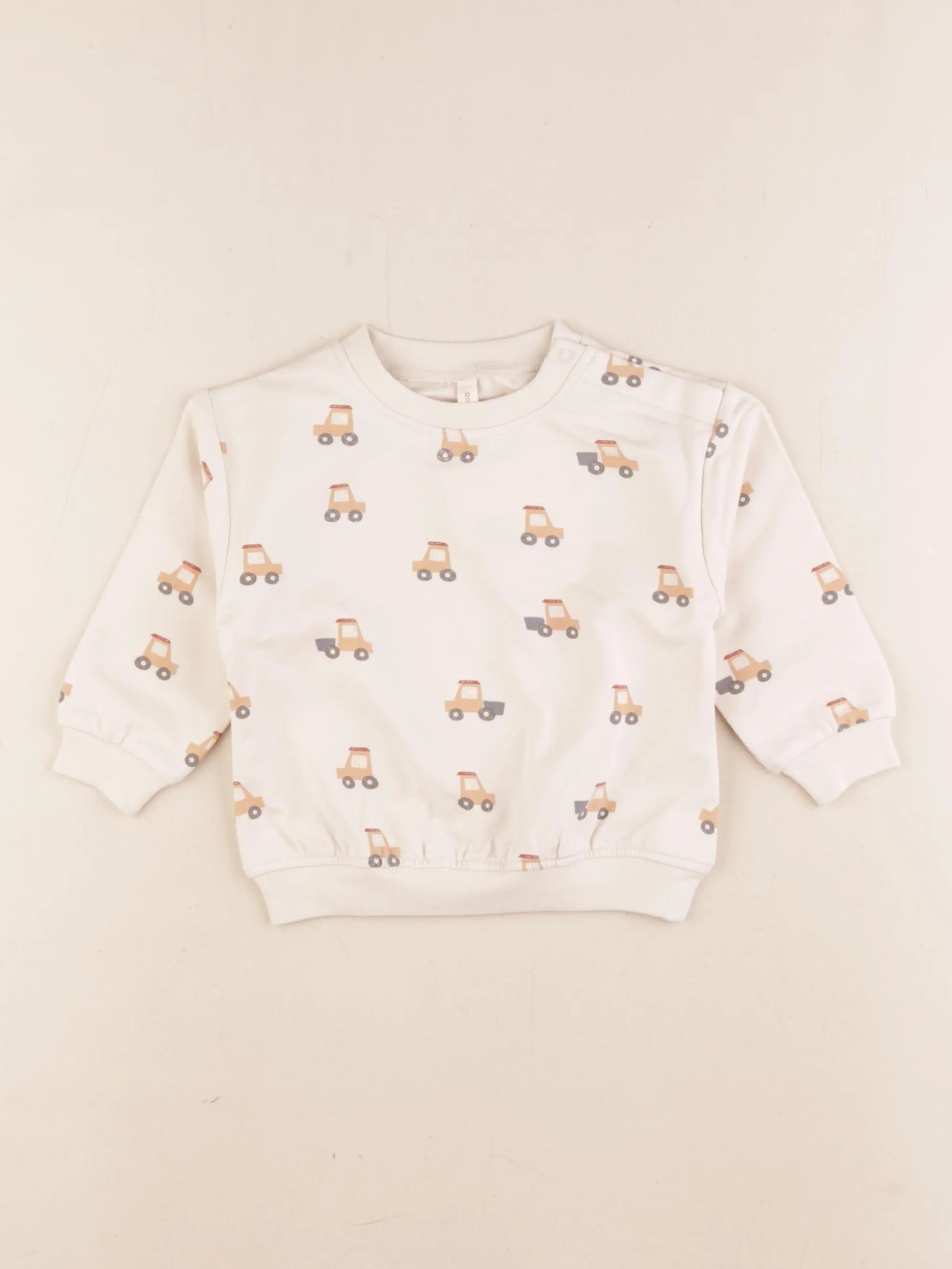 Bonnie & The Gang - sweat blanc - 12/18 mois