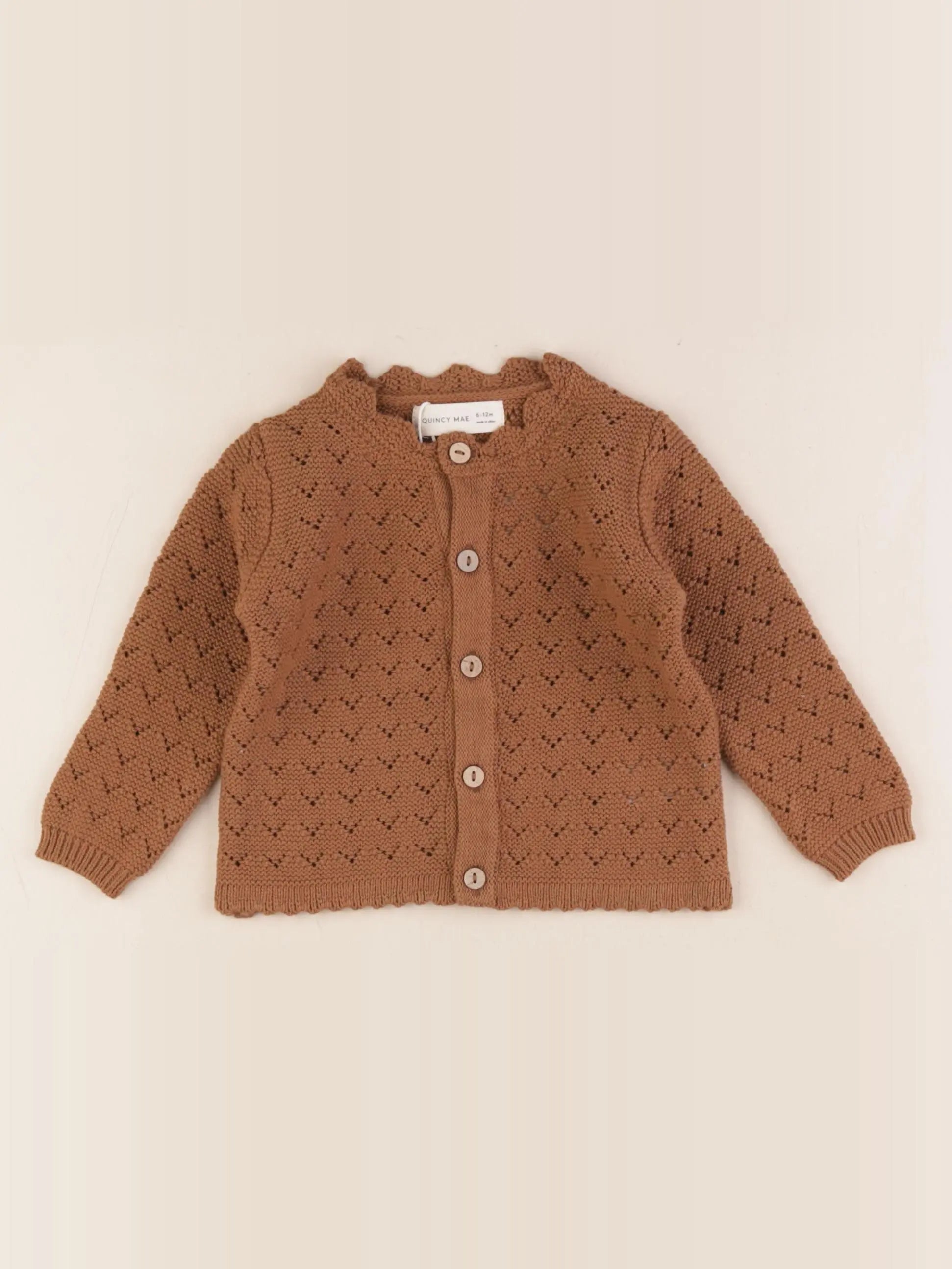 Quincy Mae - gilet marron - 18/24 mois
