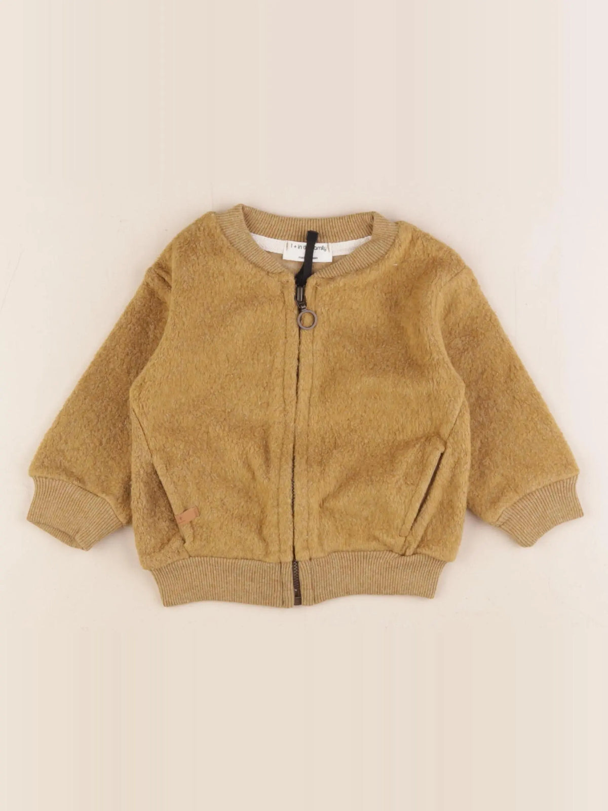 1+ In the family - veste marron - 6 mois