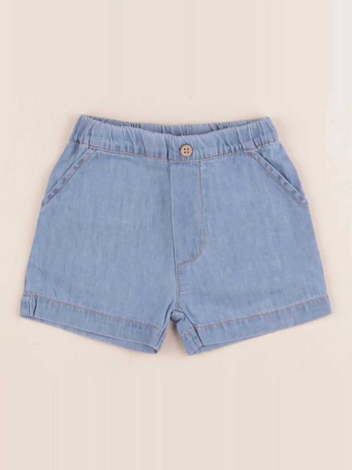 1+ In the family - short bleu - 6 mois