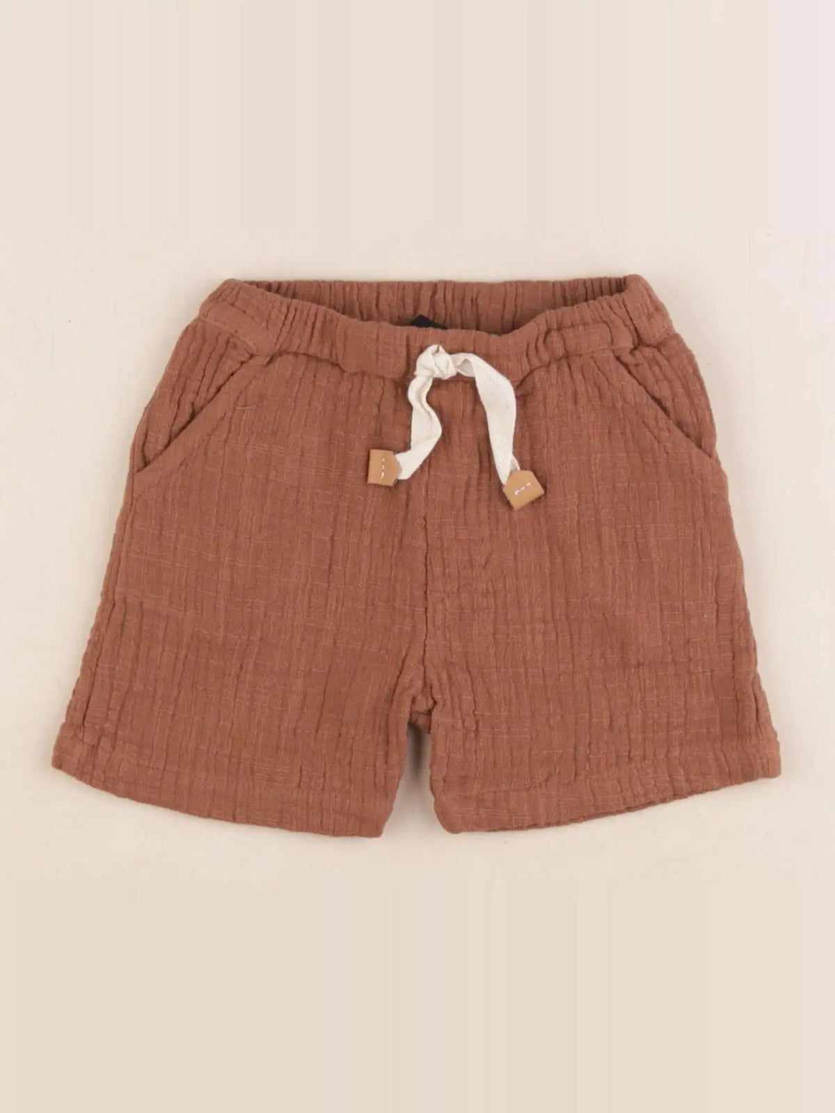 1+ In the family - short marron - 6 mois