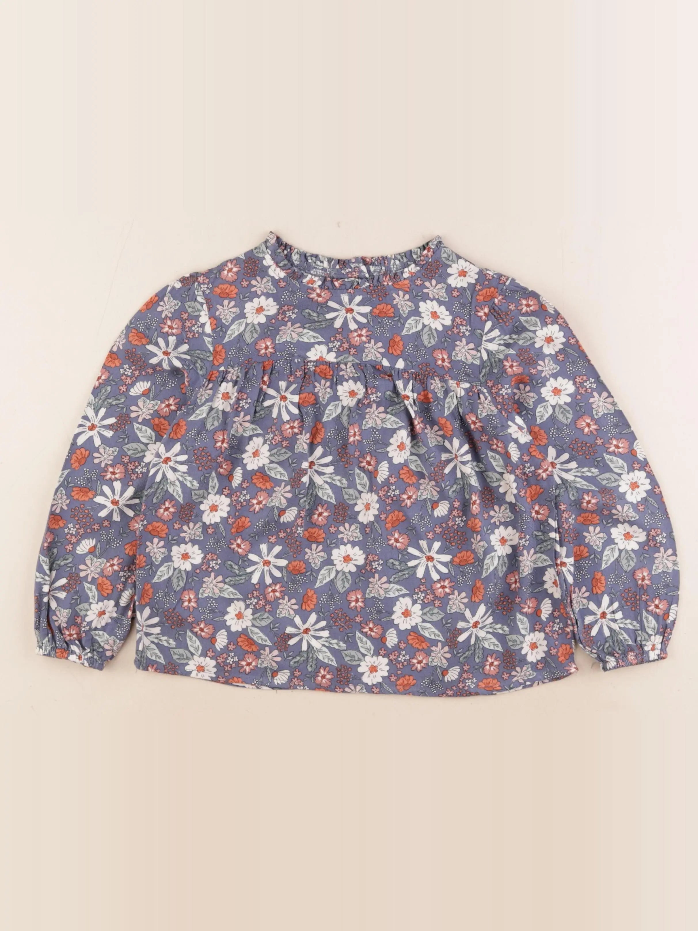 Vertbaudet - blouse bleu - 5 ans