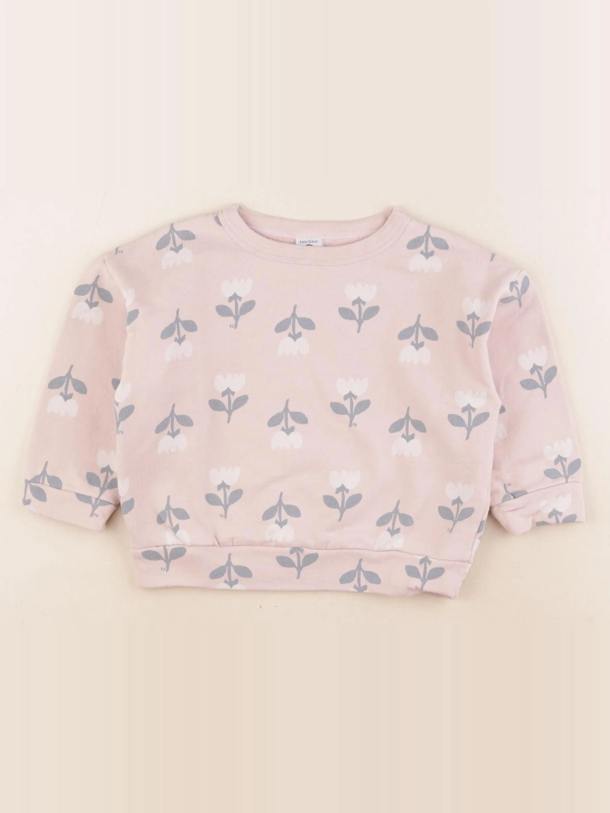 Petit Bateau - sweat rose - 4 ans