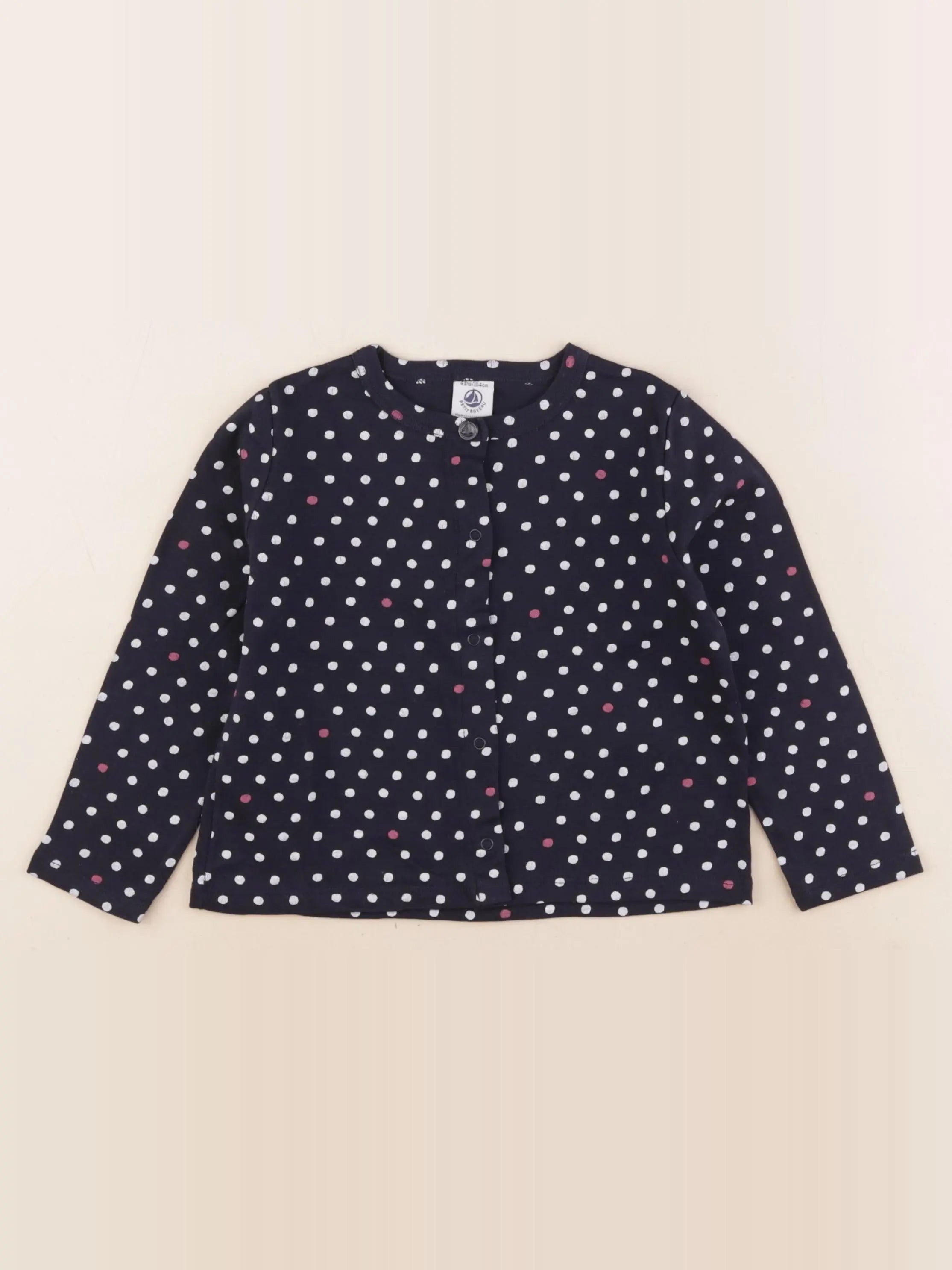 Petit Bateau - tee-shirt bleu - 4 ans