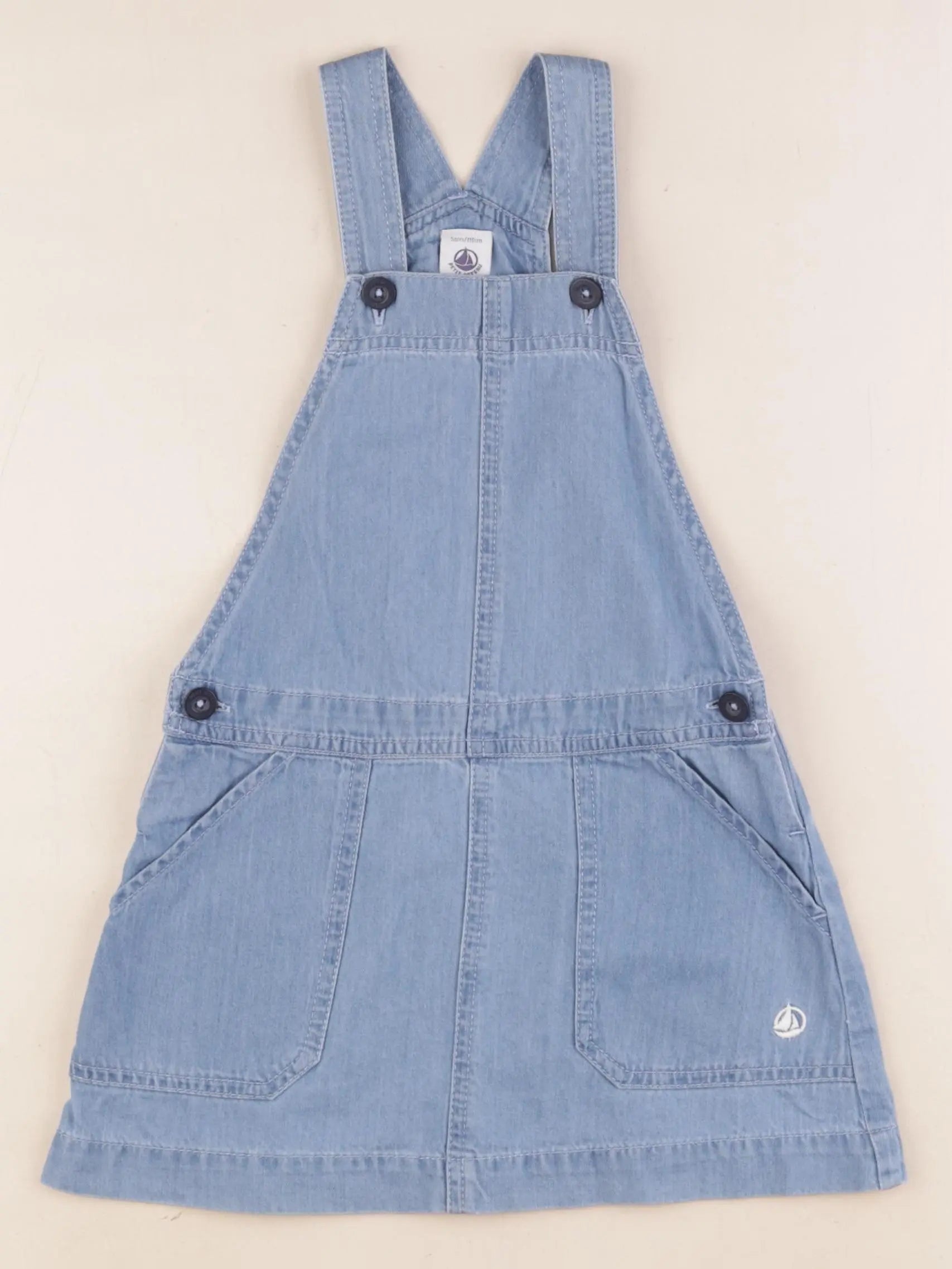 Petit Bateau - robe bleu - 5 ans