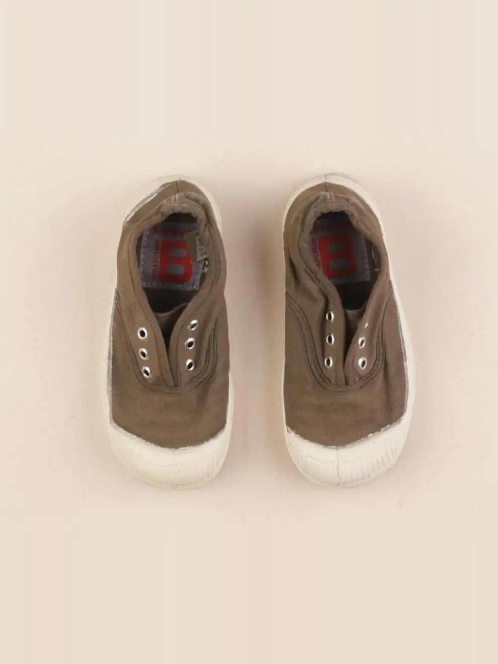Bensimon - tennis élastiqué marron - pointure 23
