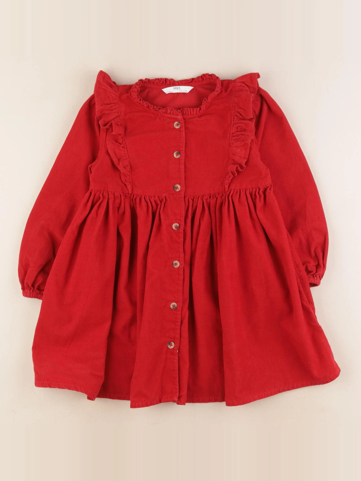 Marks & Spencer  - robe rouge - 4/5 ans