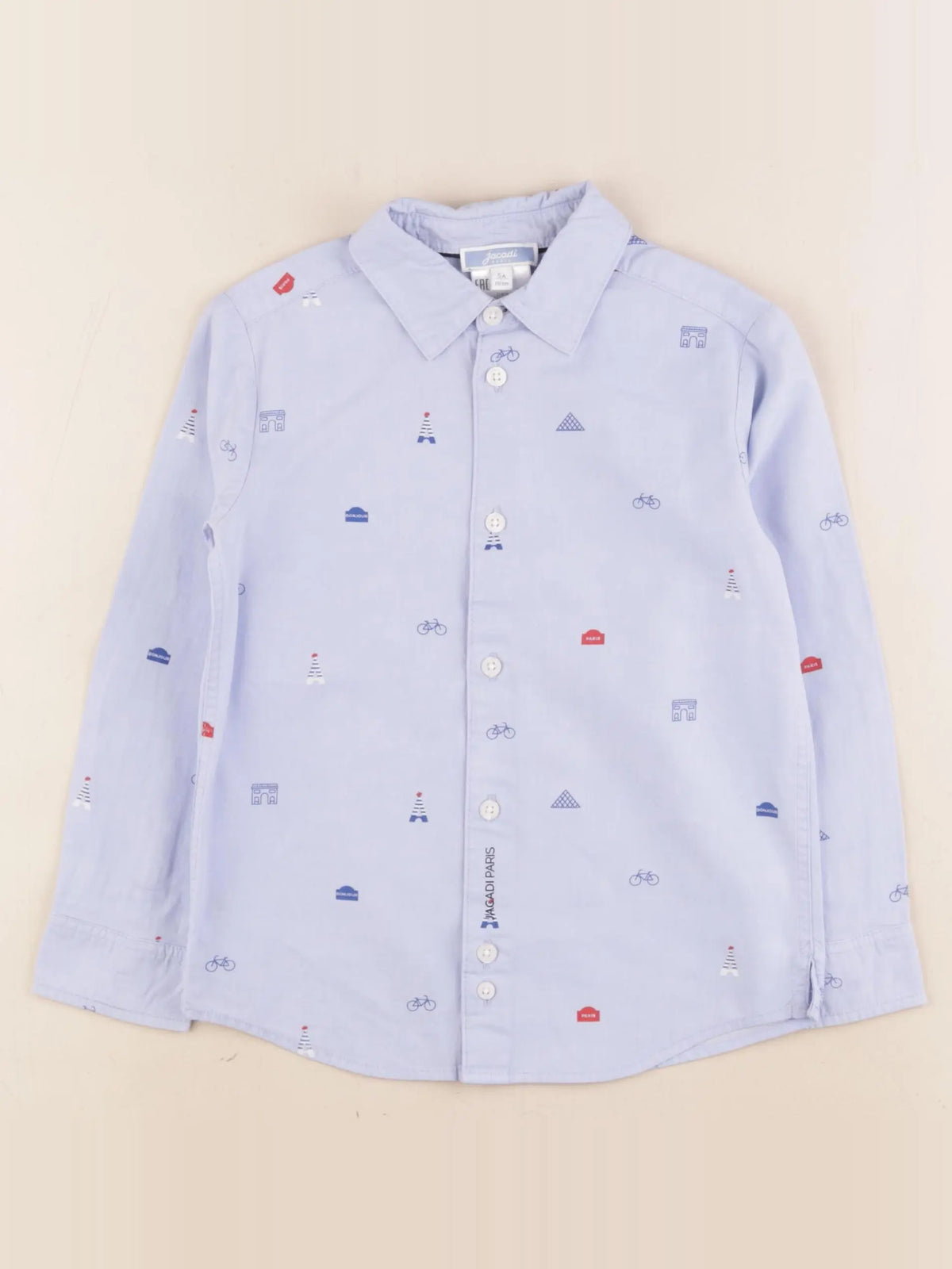 Jacadi - chemise bleu - 5 ans