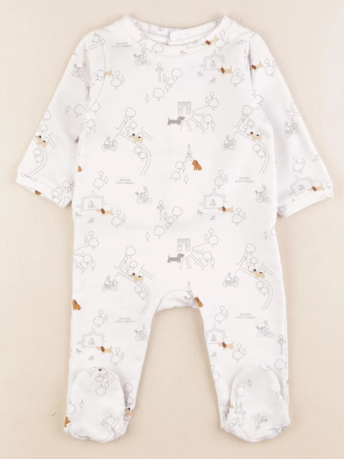 Jacadi - pyjama coton blanc - 6 mois
