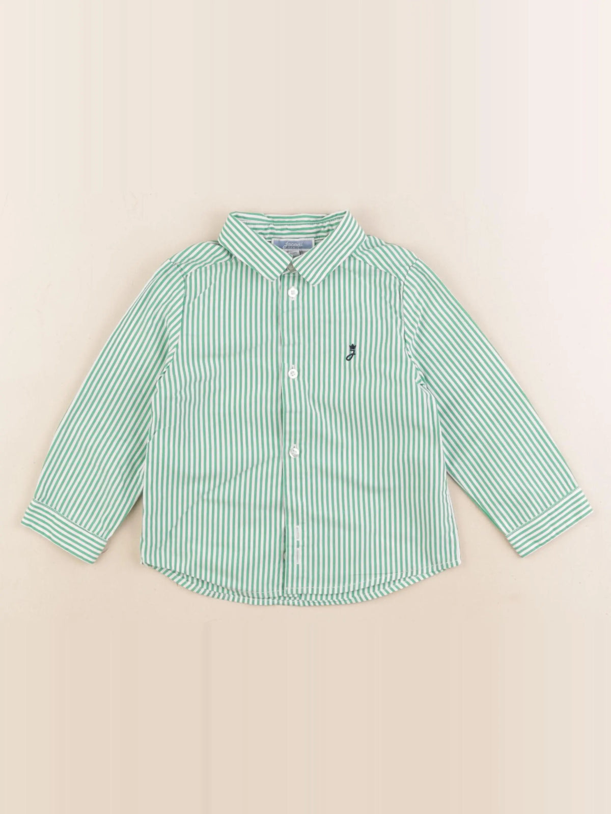 Jacadi - chemise blanc, vert - 18 mois