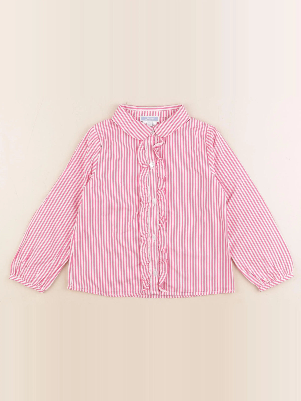 Jacadi - blouse rose, blanc - 6 ans