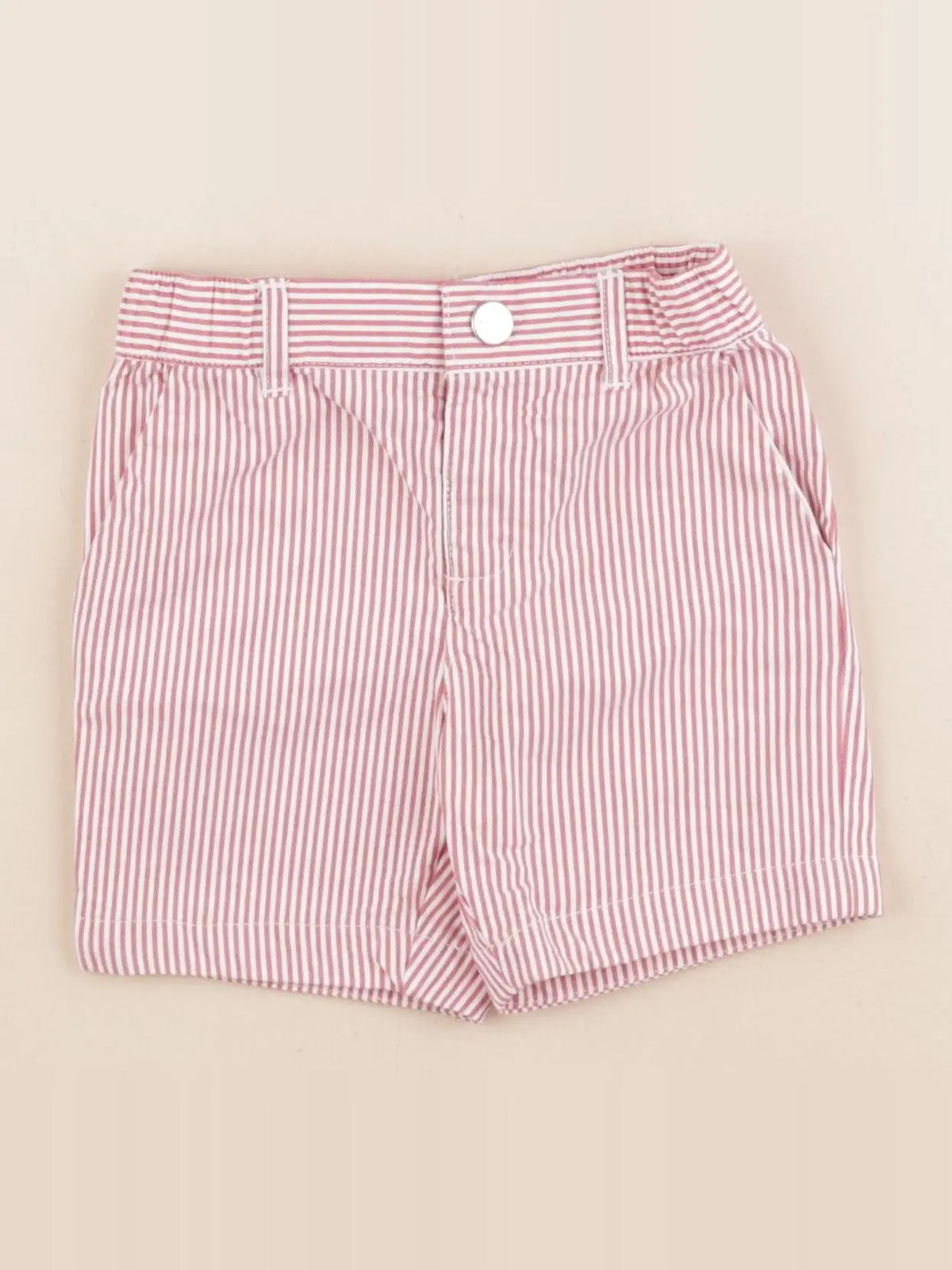 Jacadi - short rouge, blanc - 18 mois