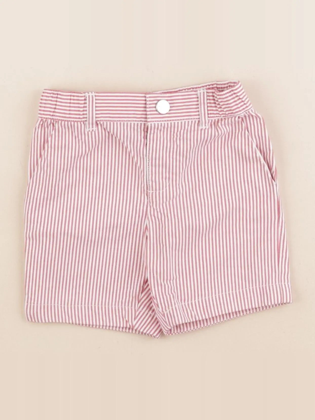 Jacadi - short rouge, blanc - 18 mois