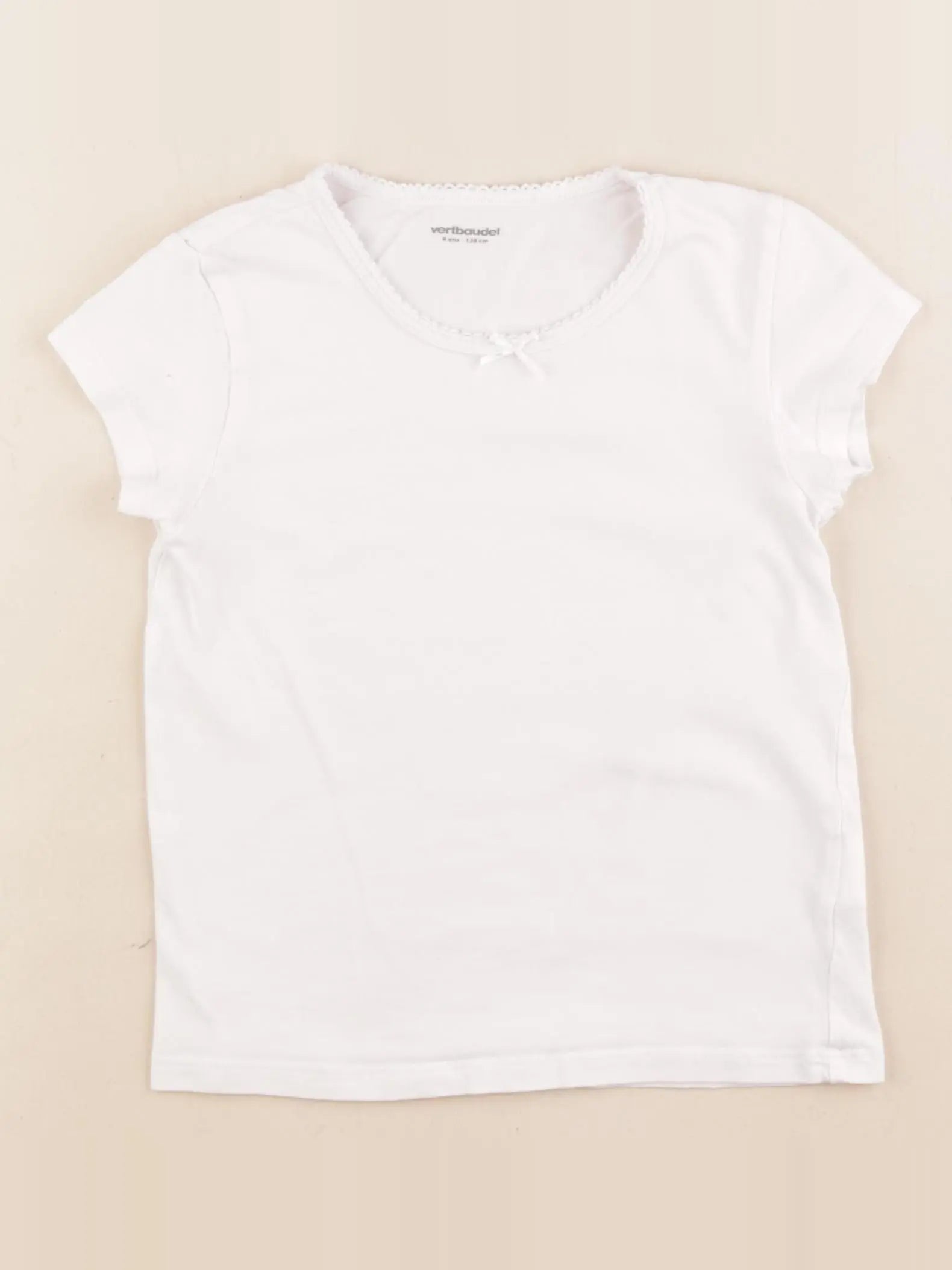 Vertbaudet - maillot de corps blanc - 8 ans
