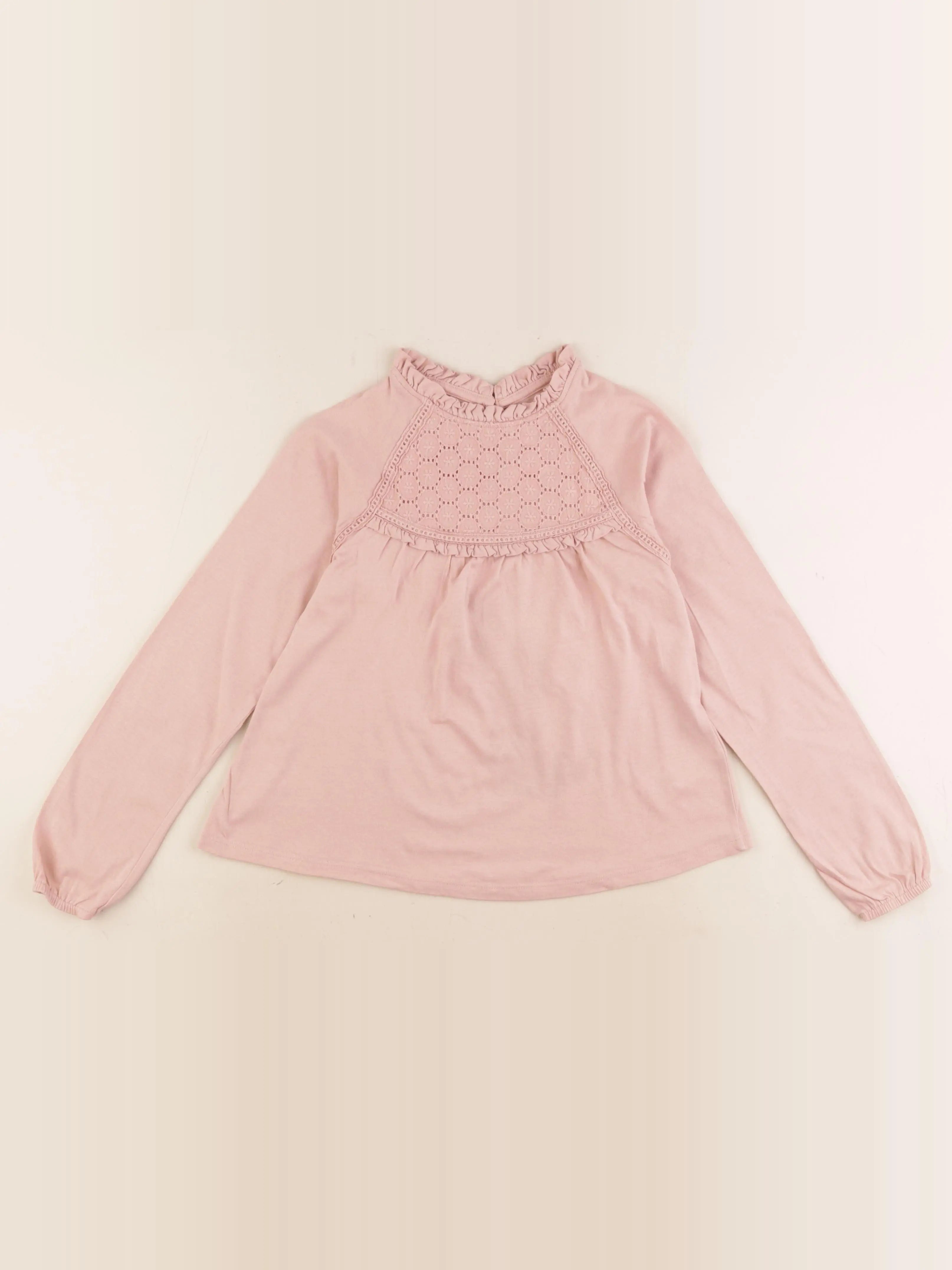 Vertbaudet - tee-shirt rose - 8 ans