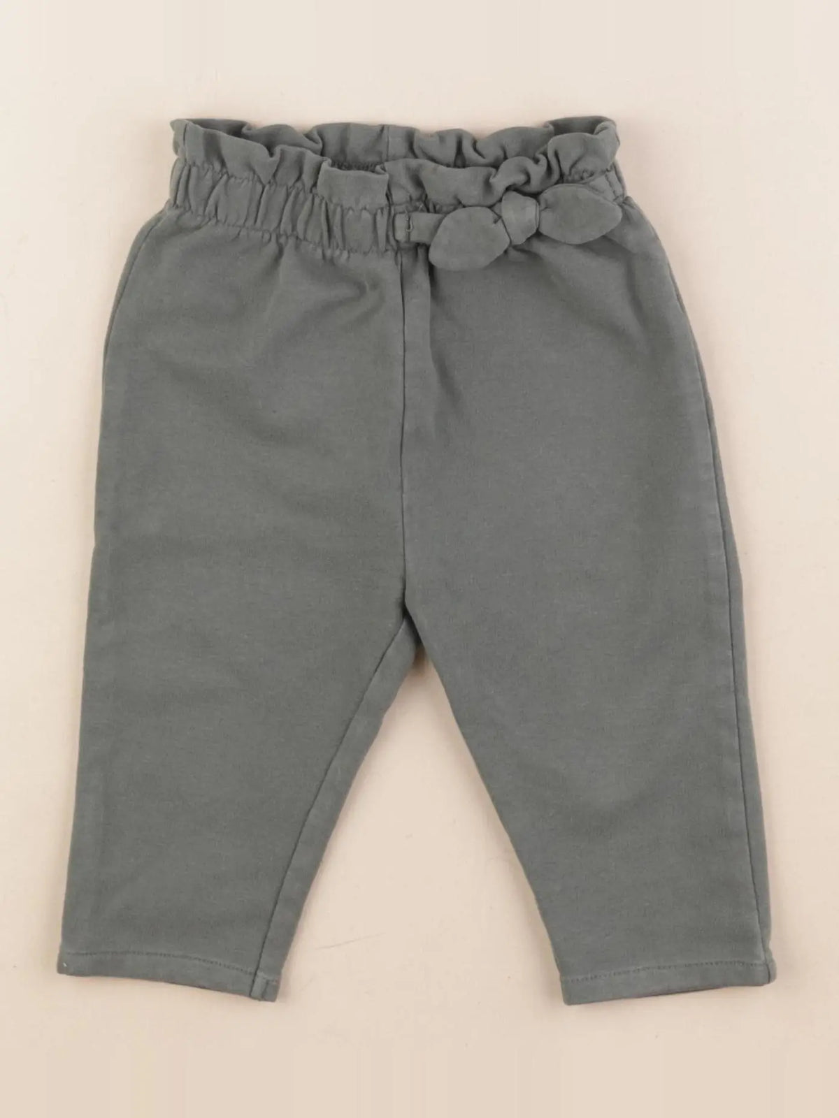 Vertbaudet - pantalon vert - 12 mois