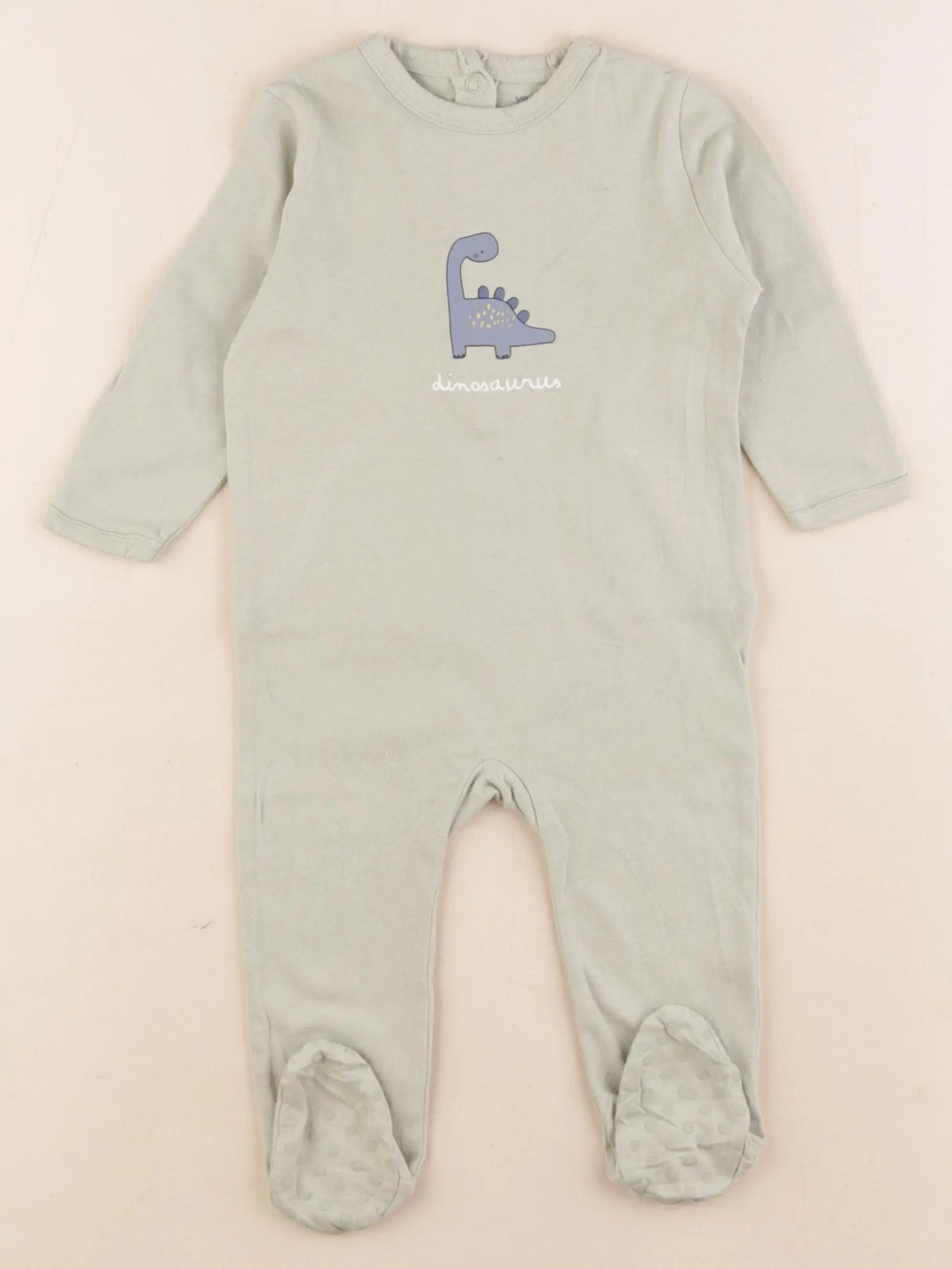 Vertbaudet - pyjama coton vert - 9 mois