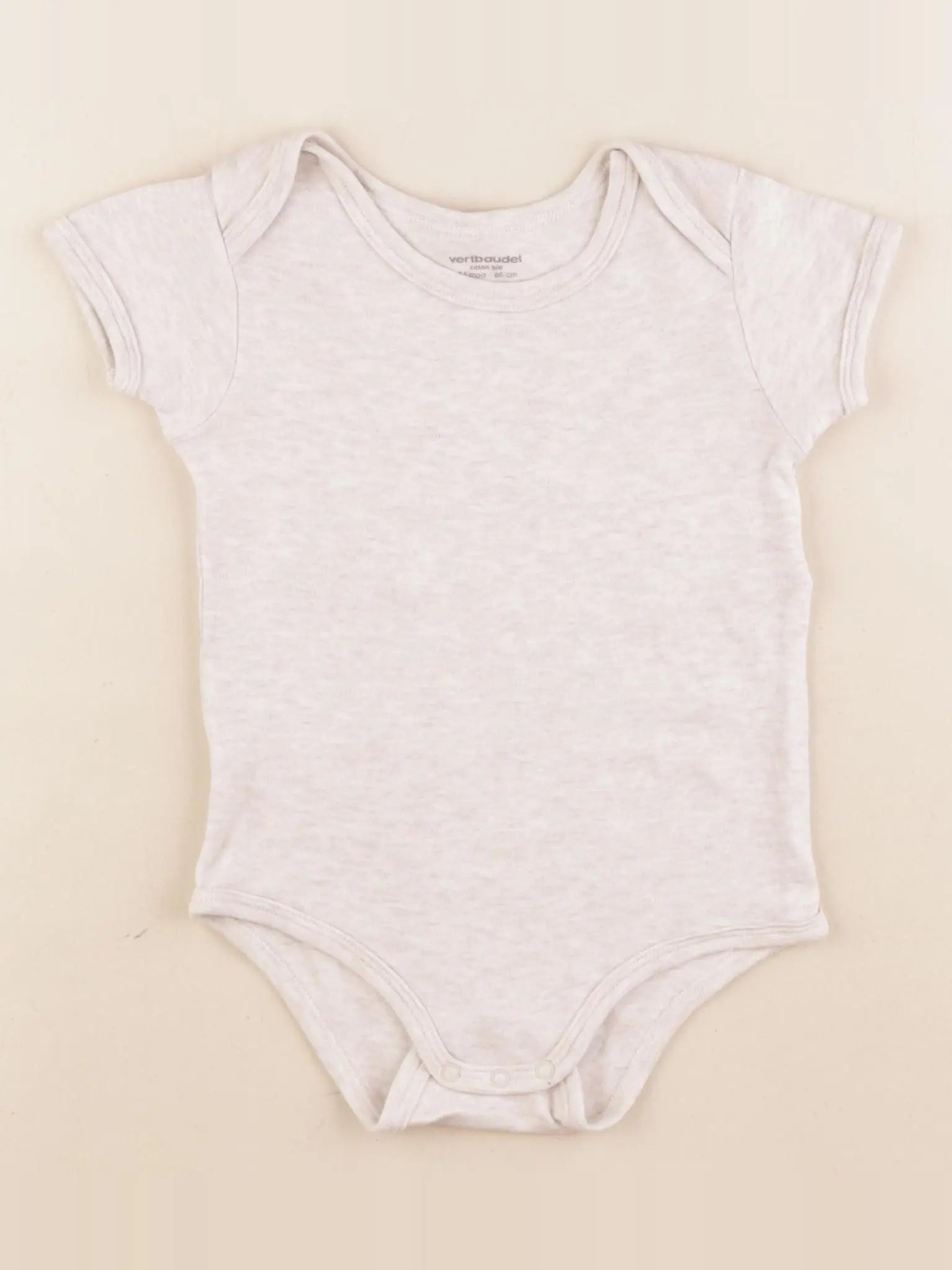 Vertbaudet - body beige - 24 mois