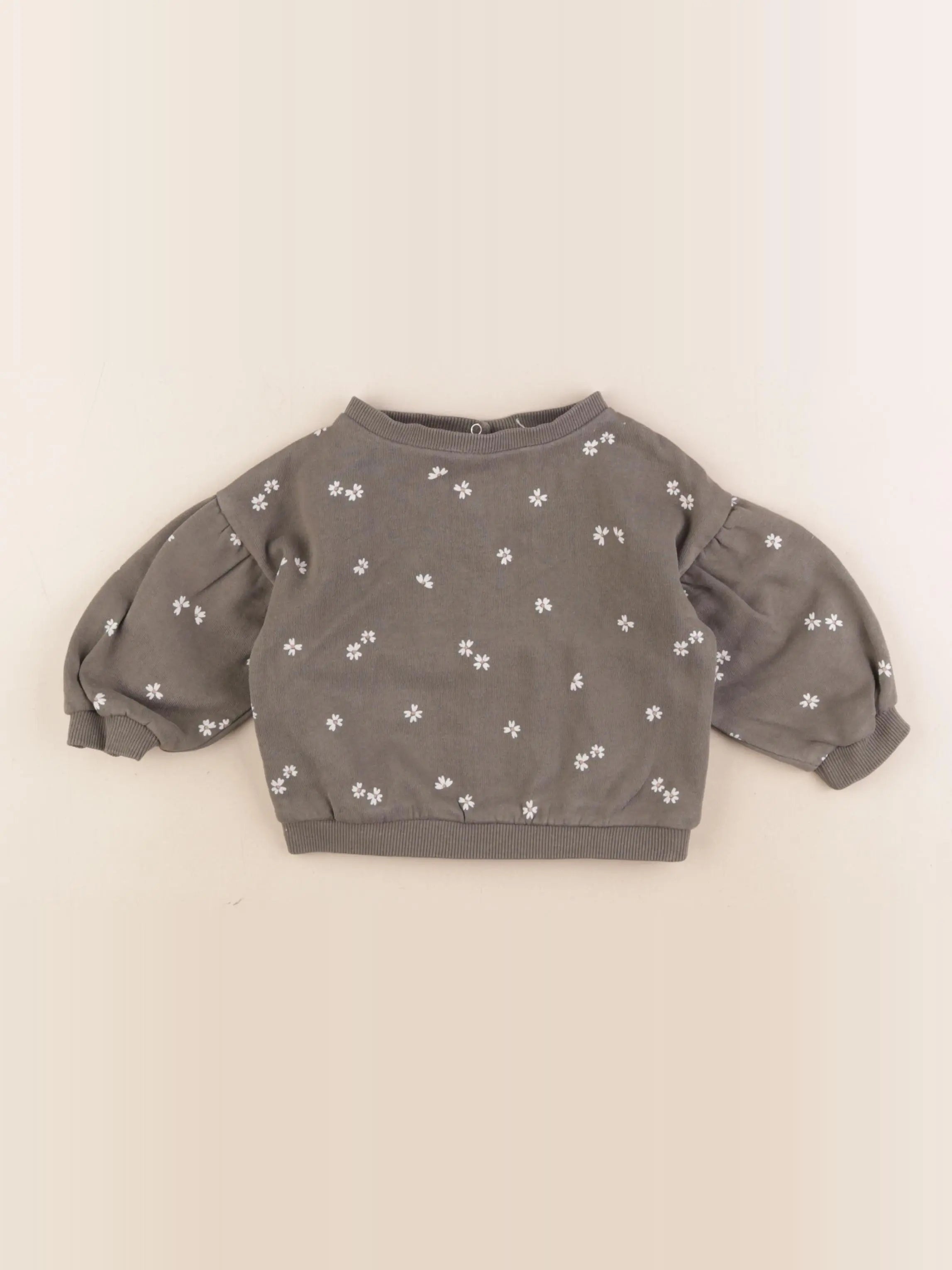 Vertbaudet - sweat vert - 9 mois