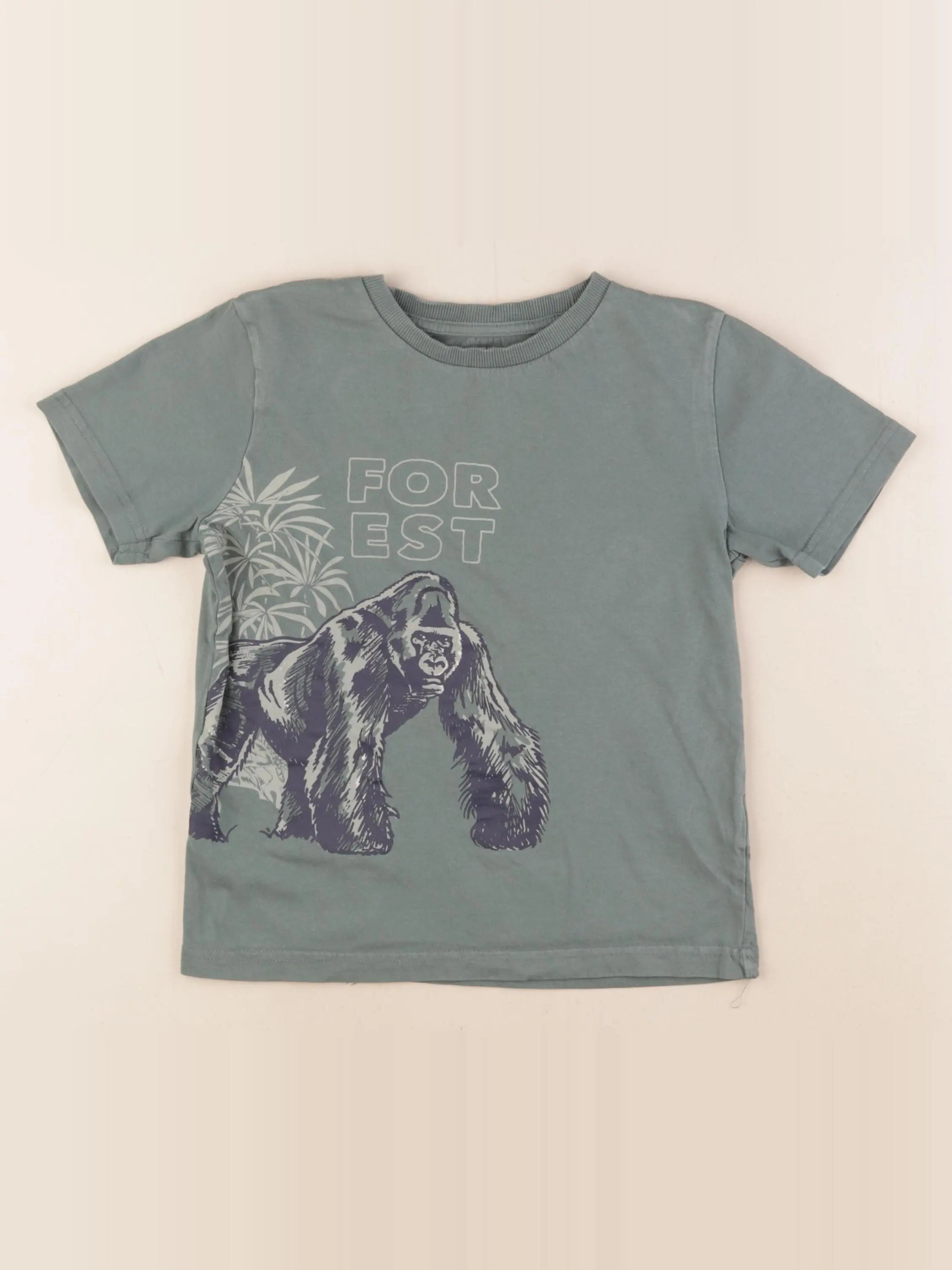 Vertbaudet - tee-shirt vert - 8 ans