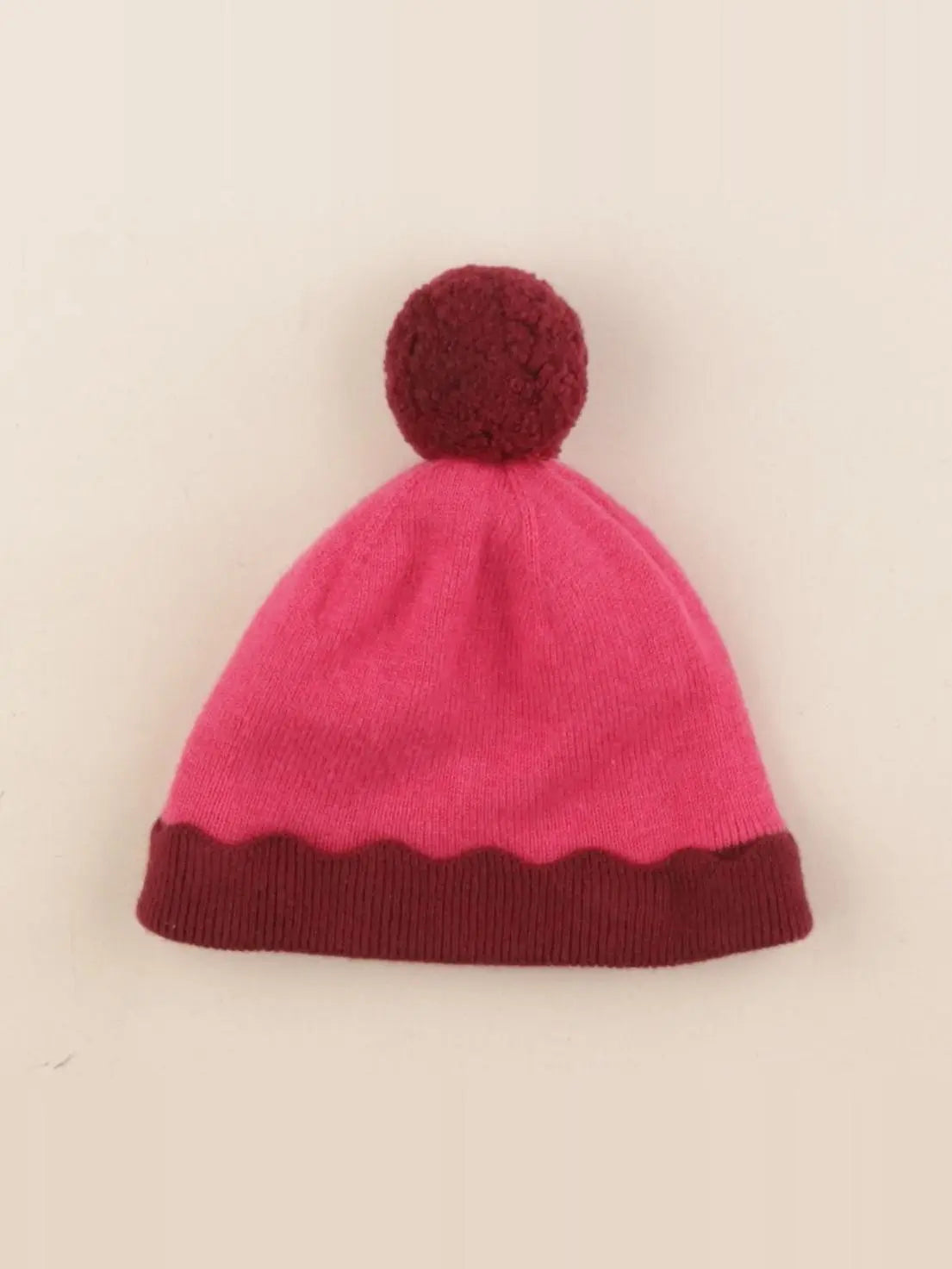 Jacadi - bonnet rose - 12 mois