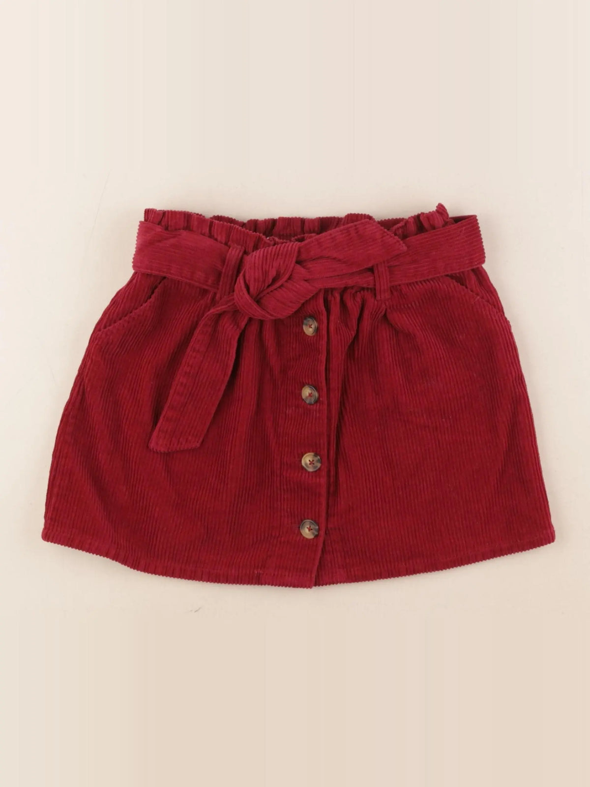 Vertbaudet - jupe rouge - 8 ans
