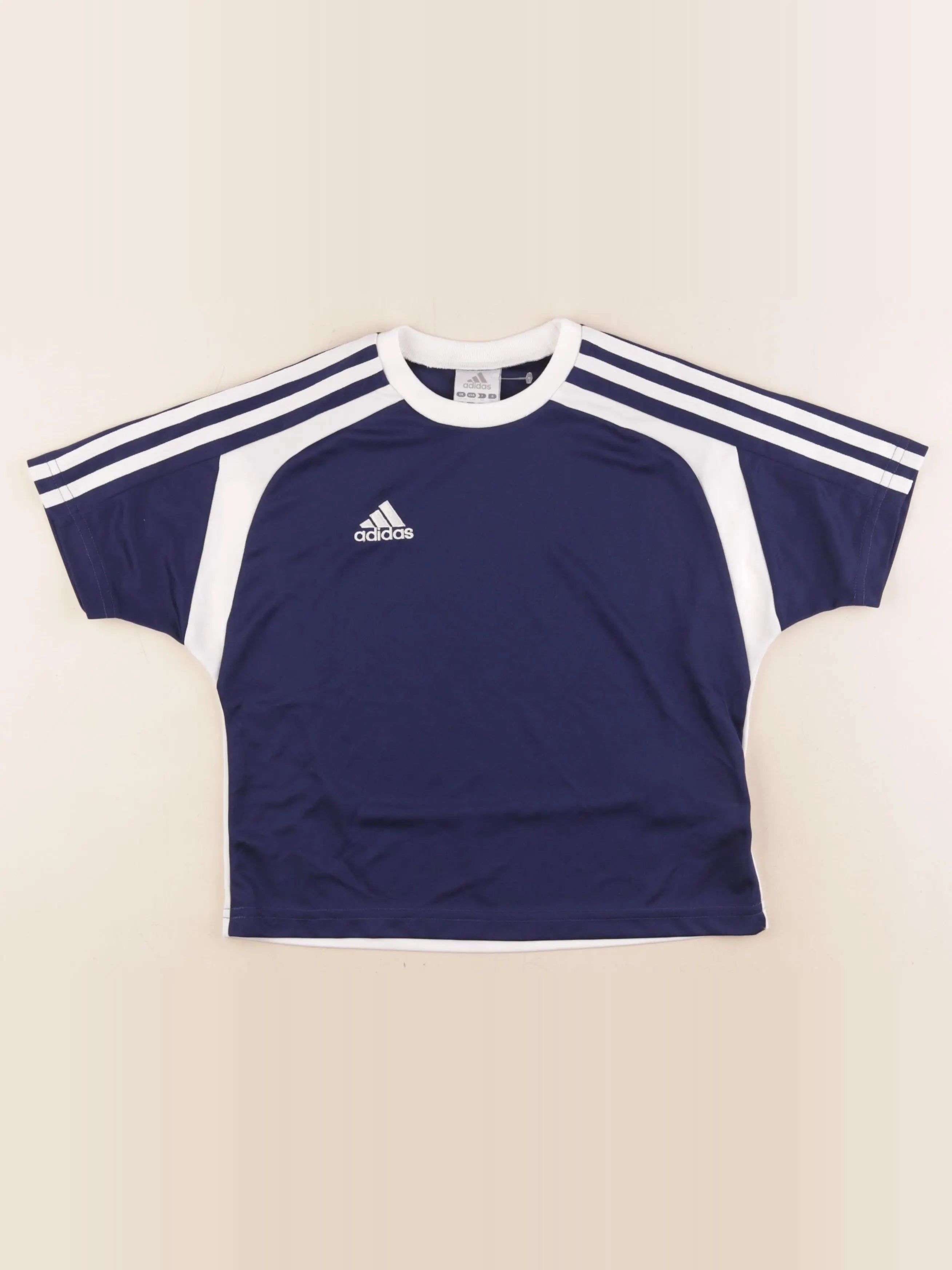 Adidas - tee-shirt bleu, blanc - 6 ans