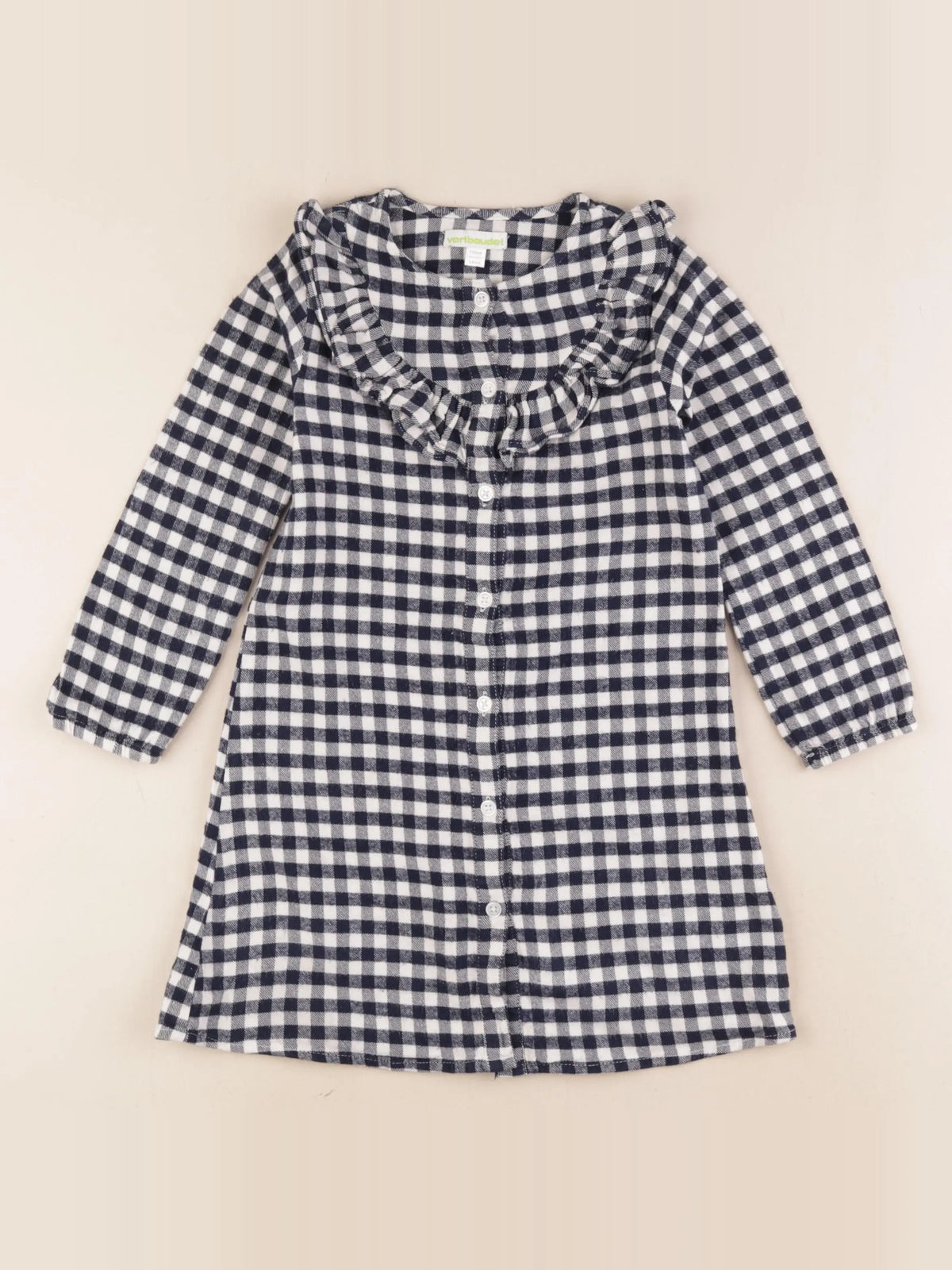 Vertbaudet - robe blanc, bleu - 5 ans