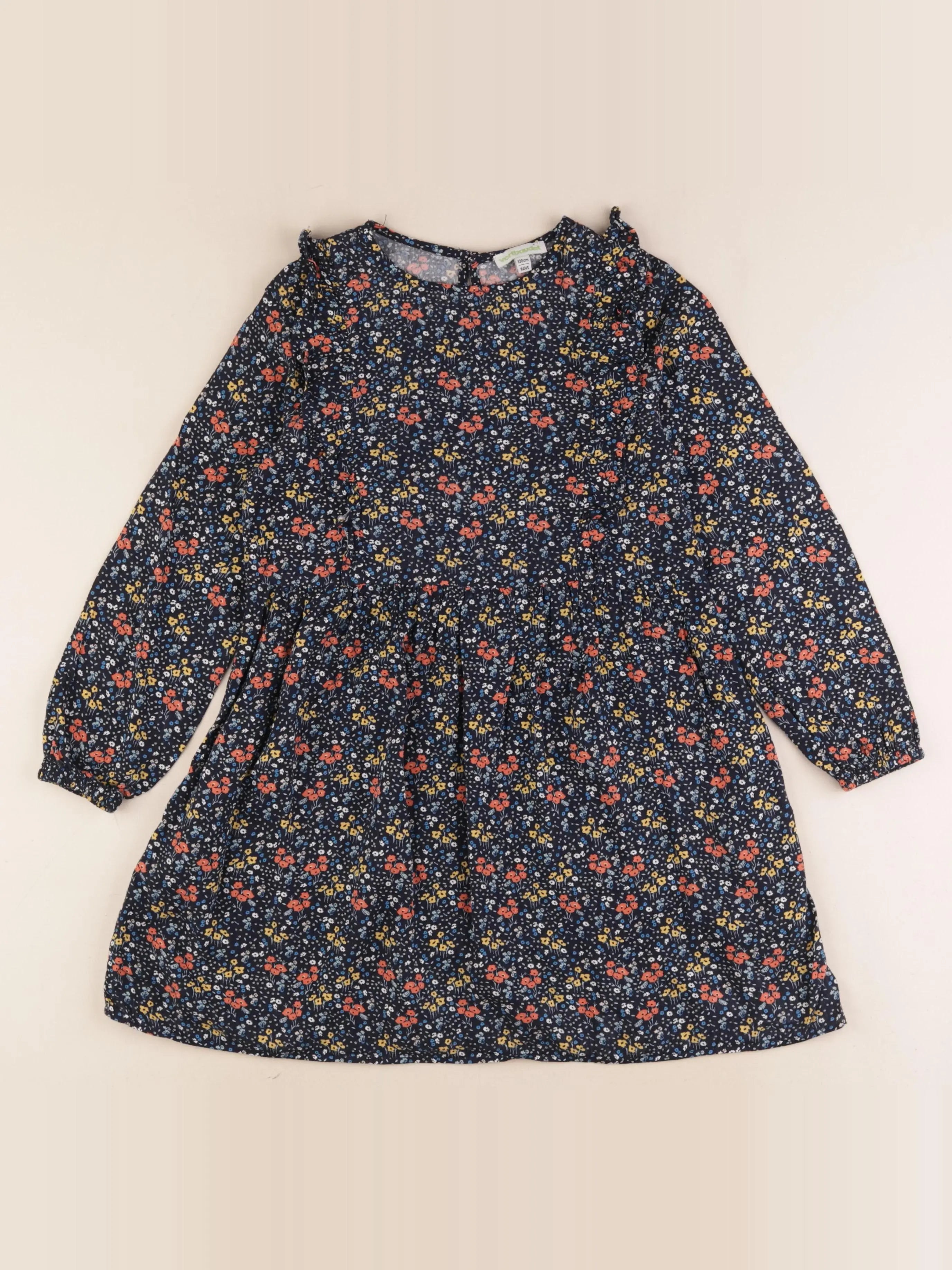 Vertbaudet - robe multicolore - 8 ans
