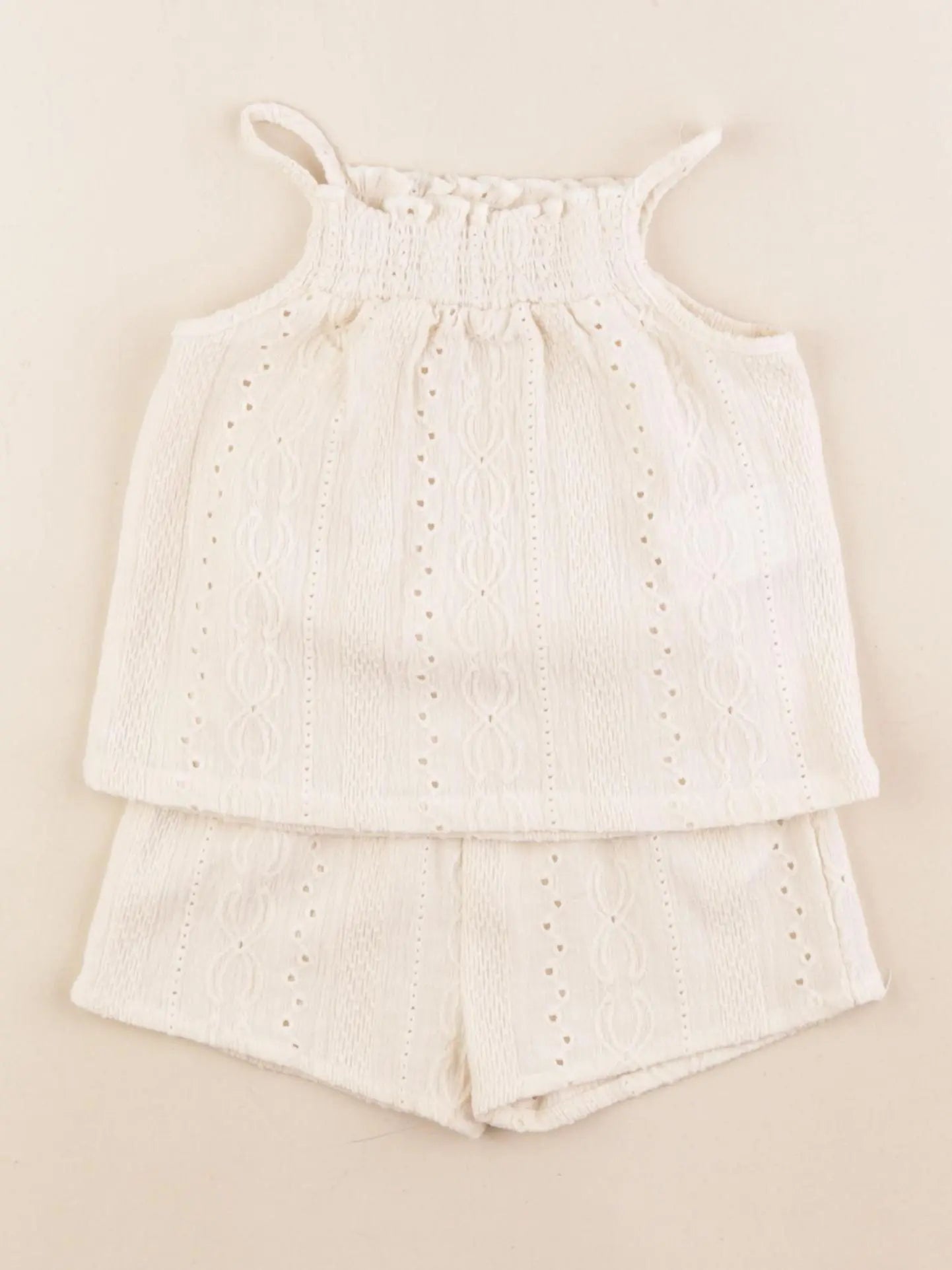 Vertbaudet - ensemble beige - 9 mois
