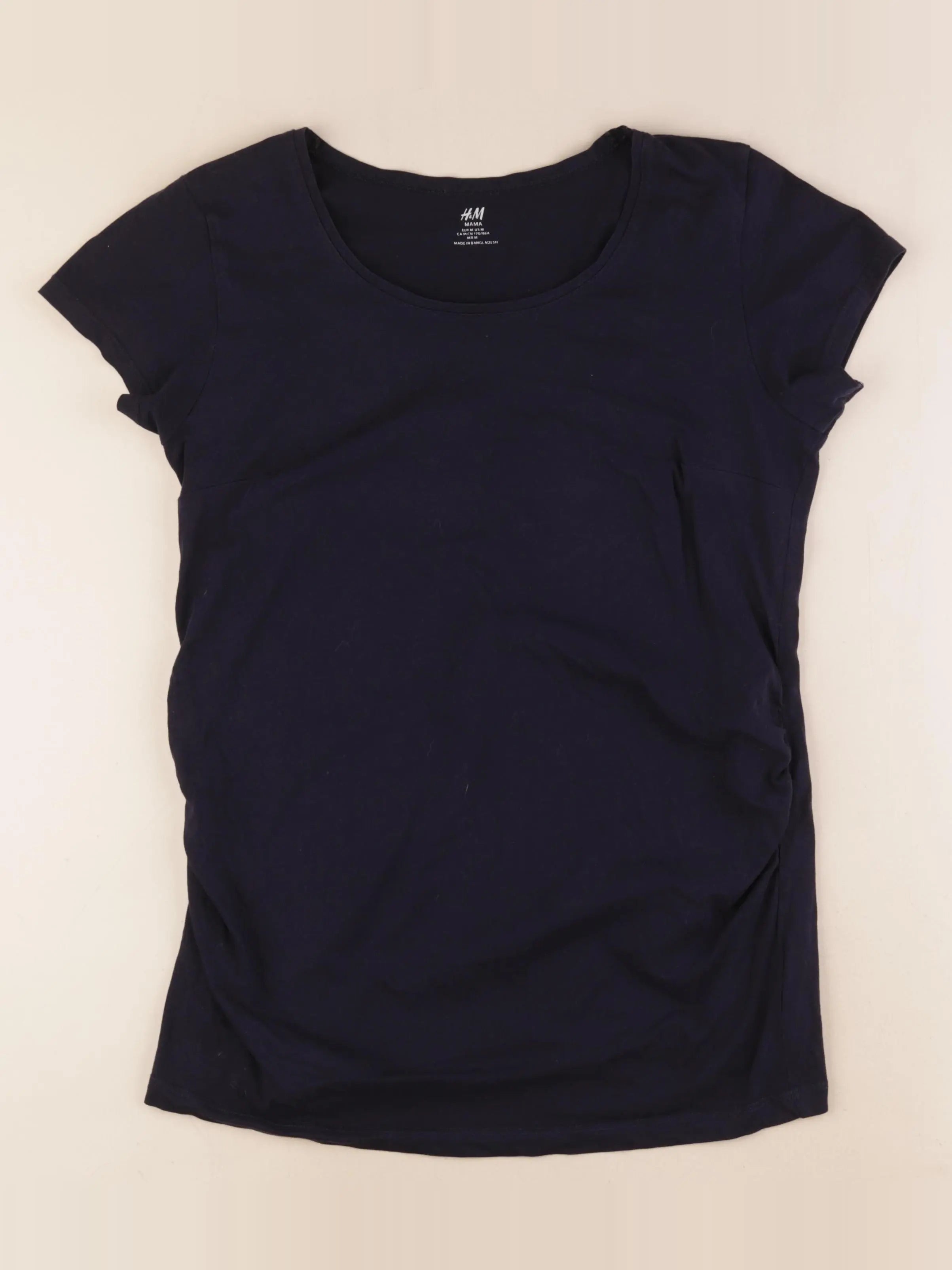 H&M - tee-shirt grossesse bleu - M