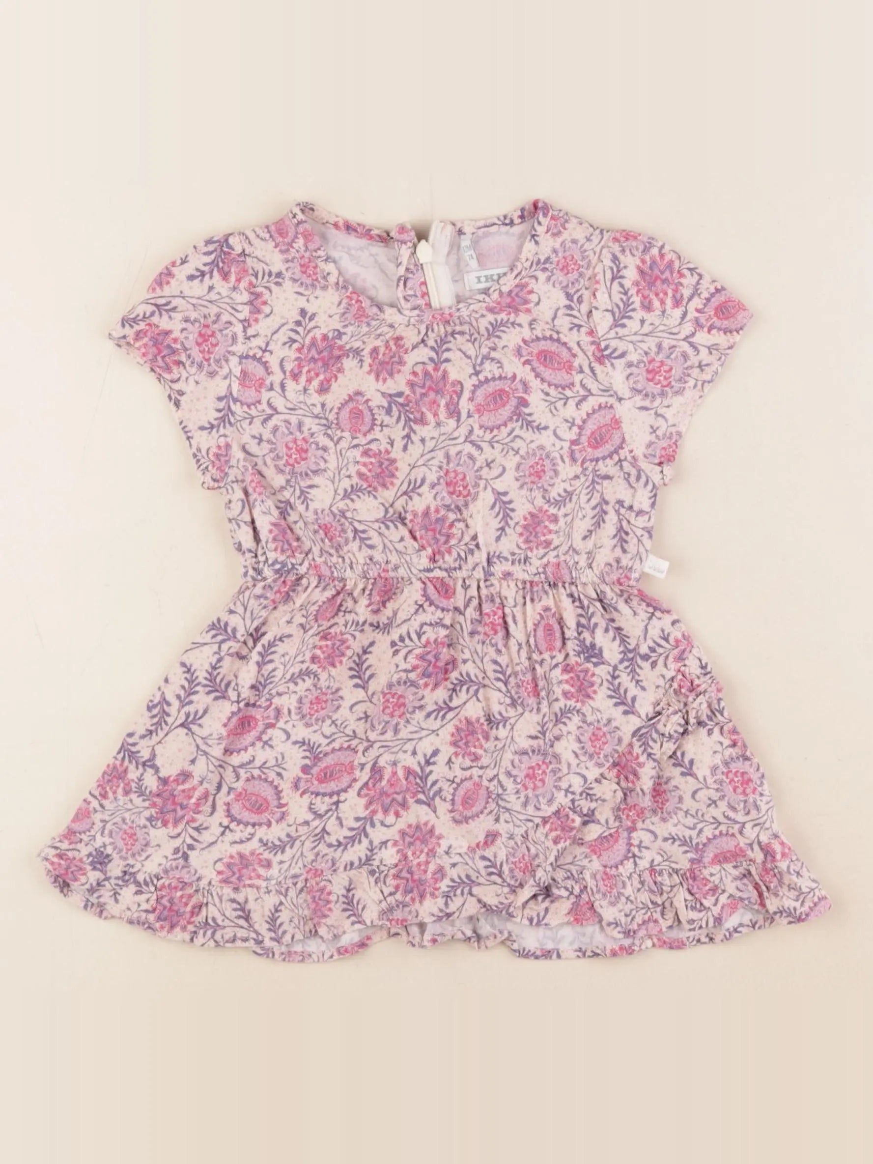 IKKS - robe rose, violet - 1 an