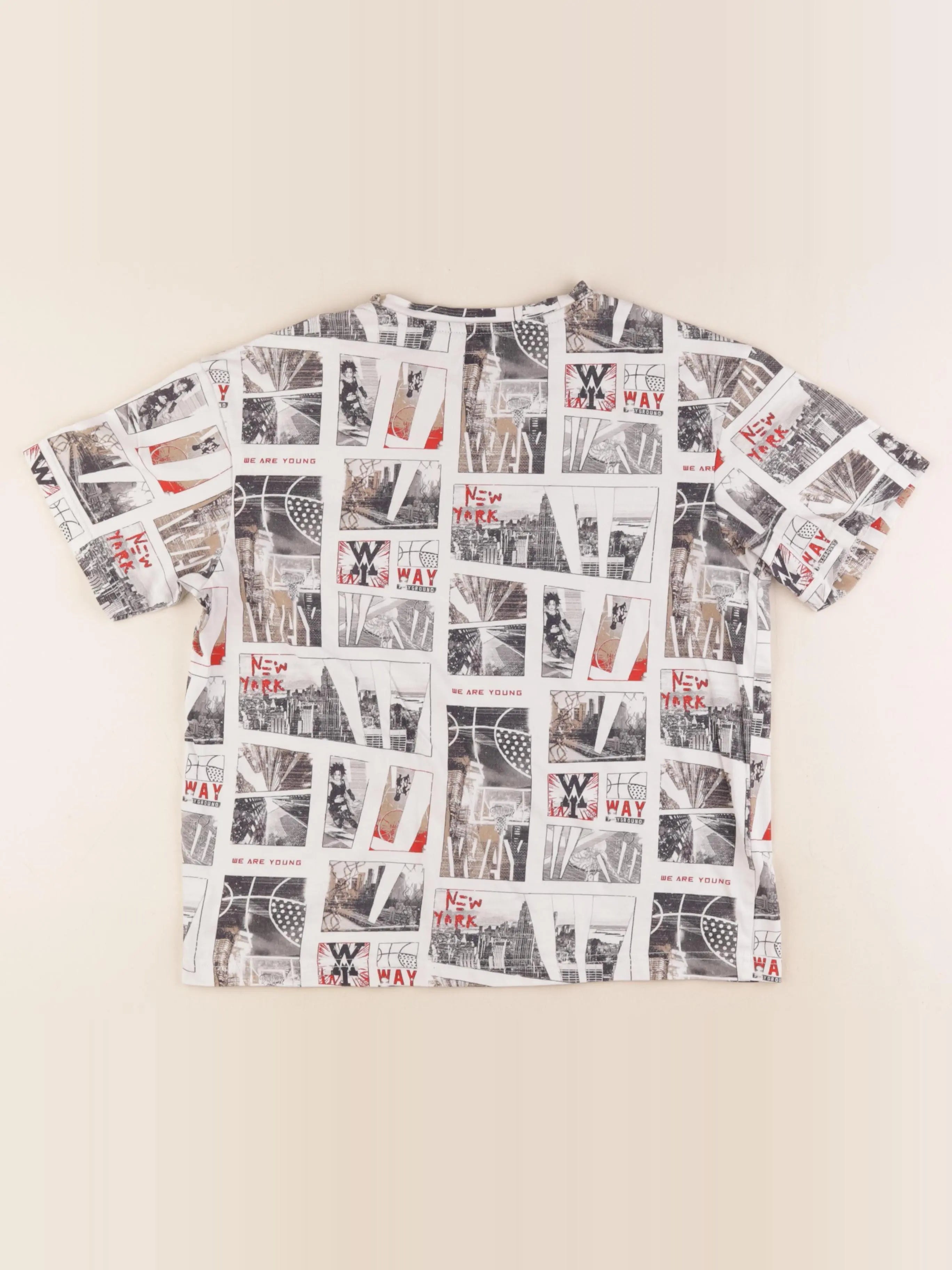 IKKS - tee-shirt imprimé au dos multicolore - 10 ans