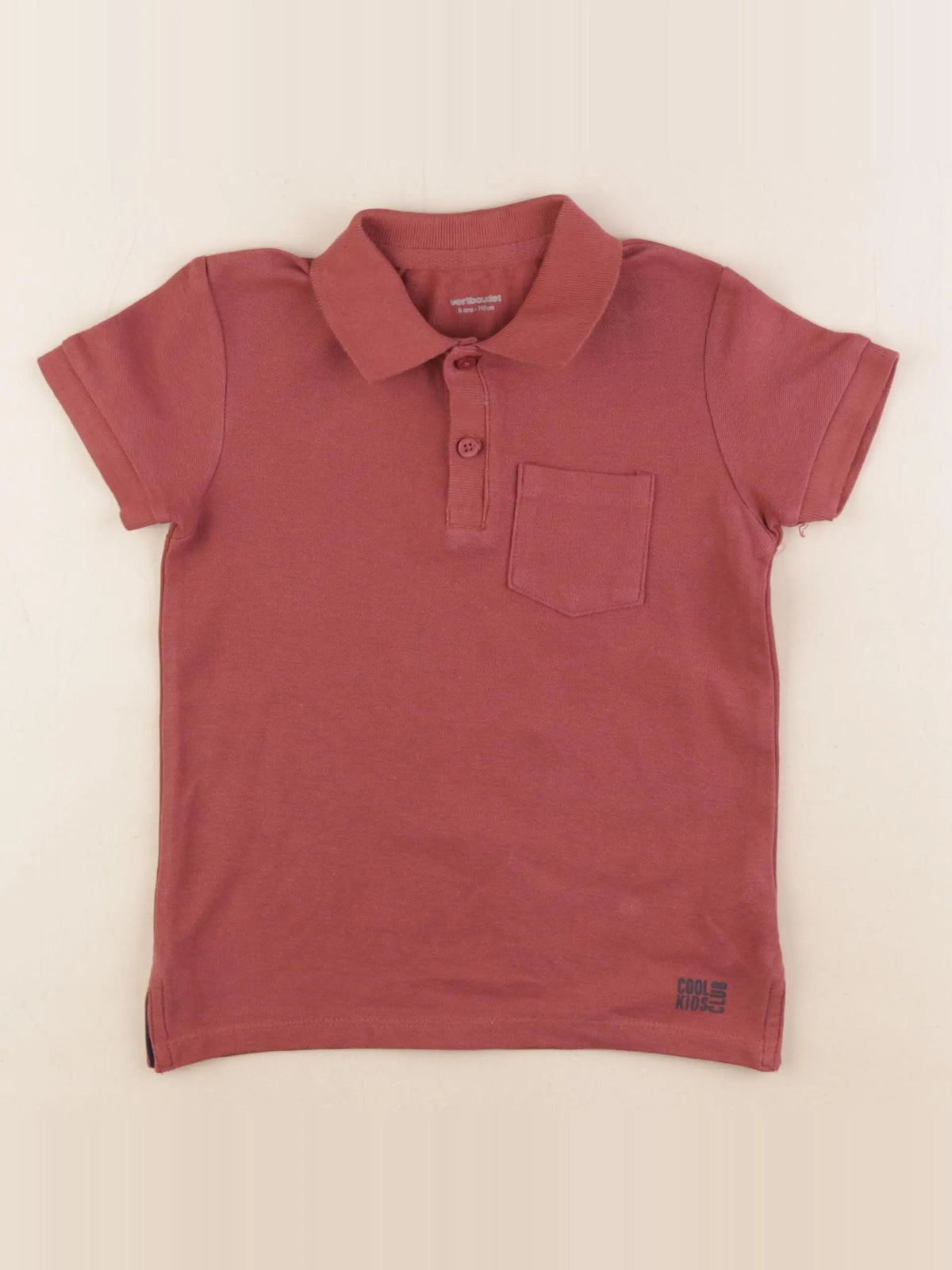 Vertbaudet - polo marron - 5 ans