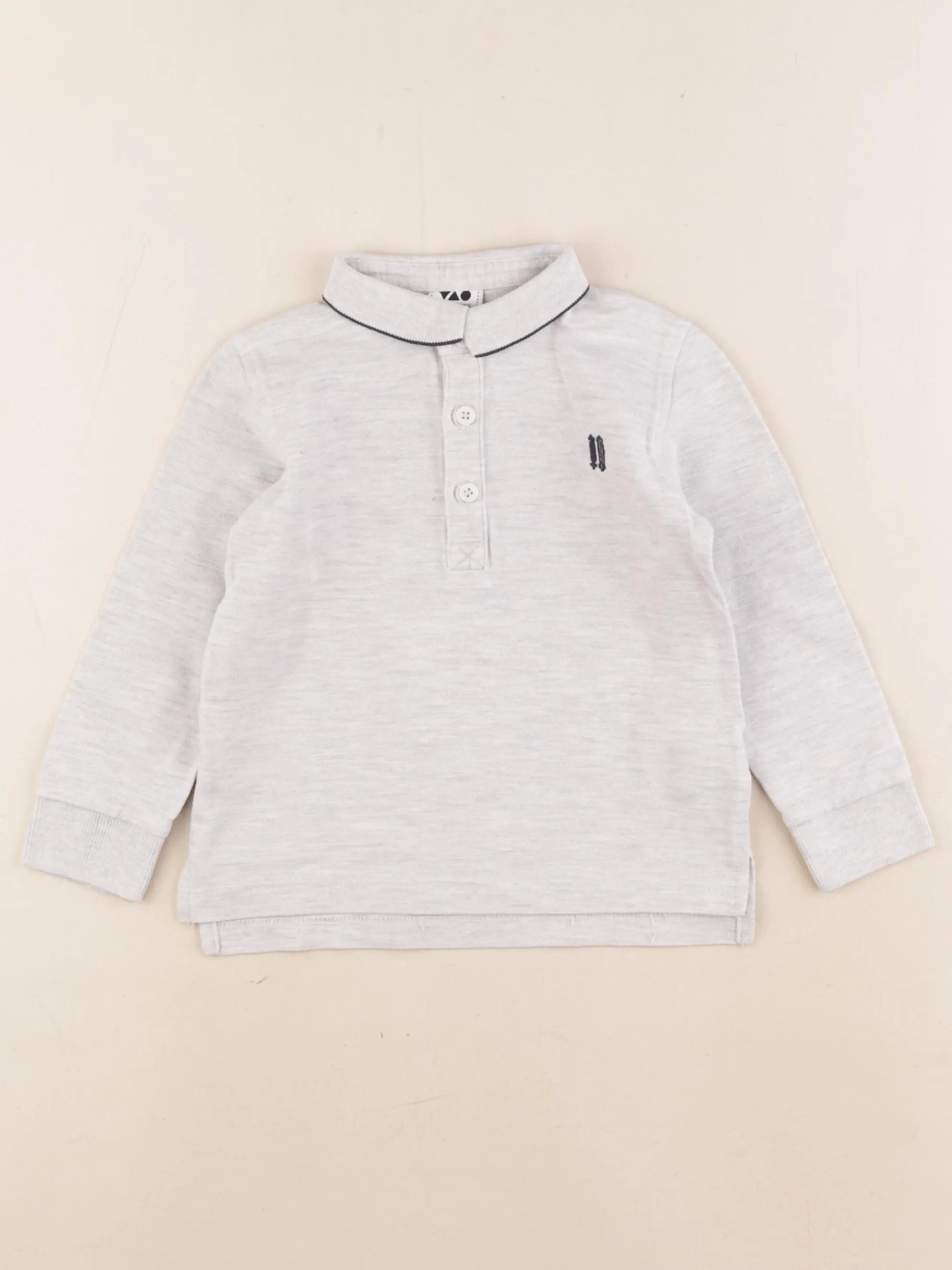 Tape à l'oeil - polo gris - 2/3 ans