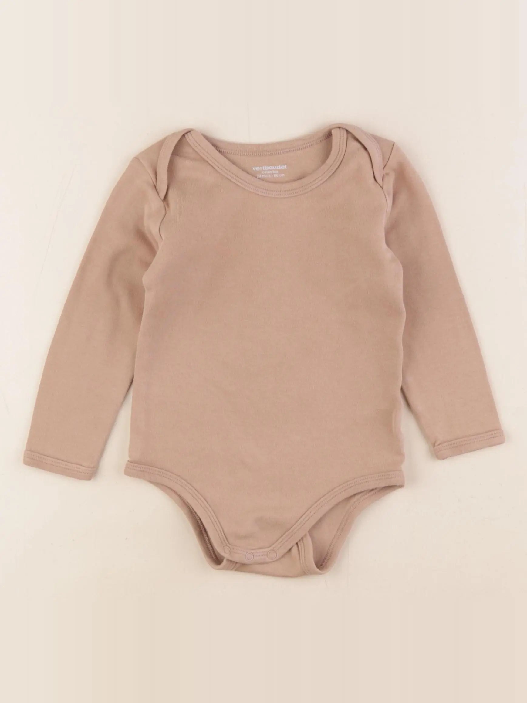 Vertbaudet - body beige - 2 ans