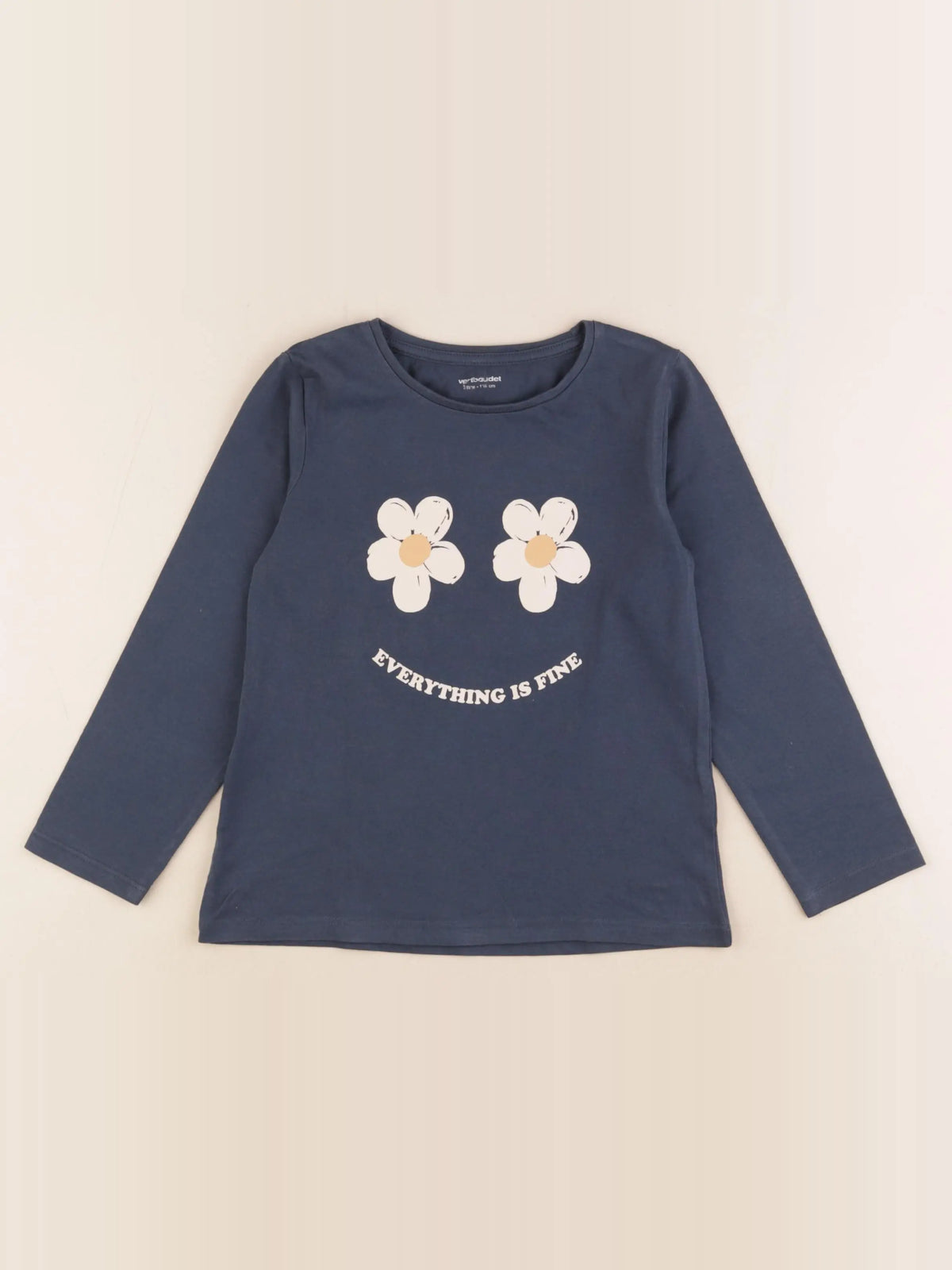 Vertbaudet - tee-shirt bleu - 6 ans