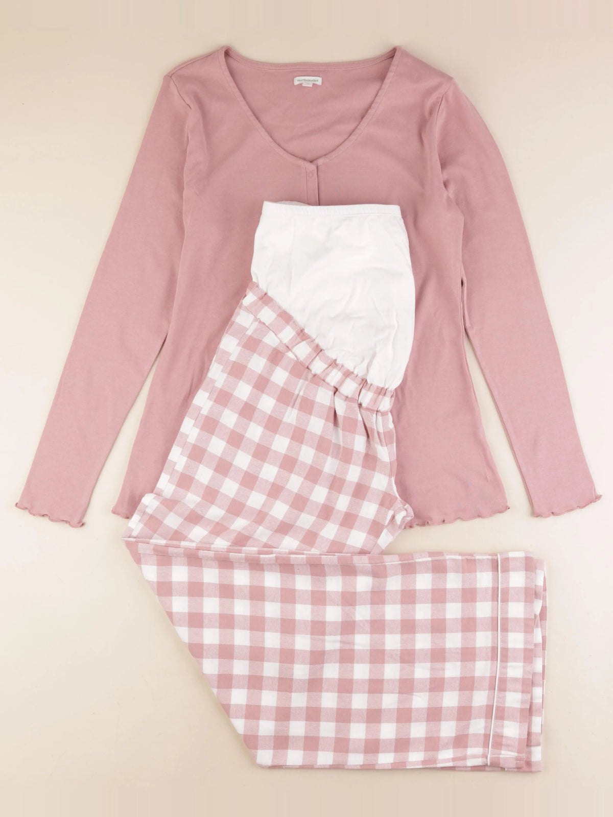 Vertbaudet - pyjama grossesse coton rose - 42