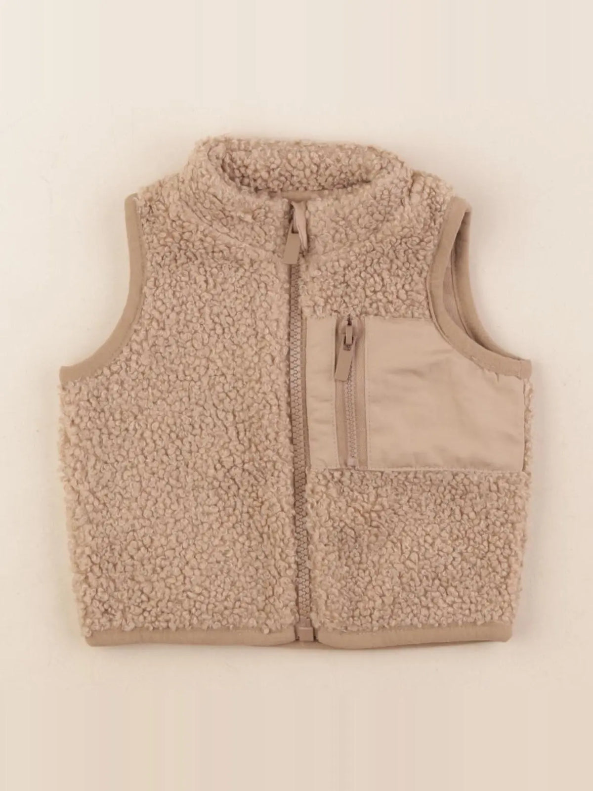 Vertbaudet - gilet beige - 3 mois