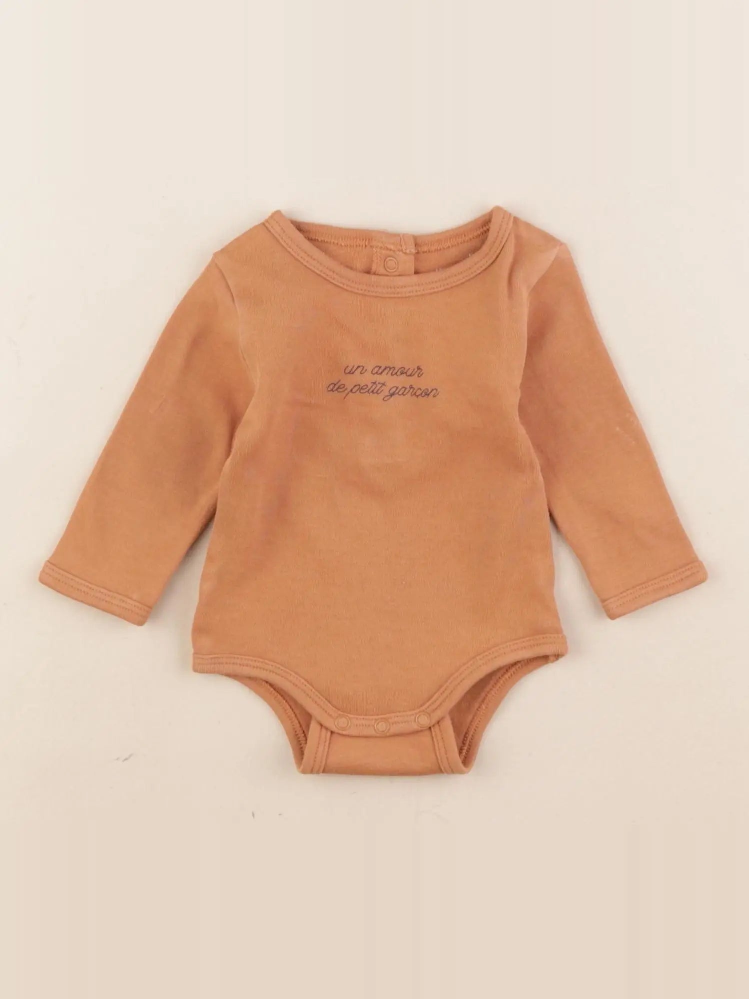Vertbaudet - body marron - 3 mois